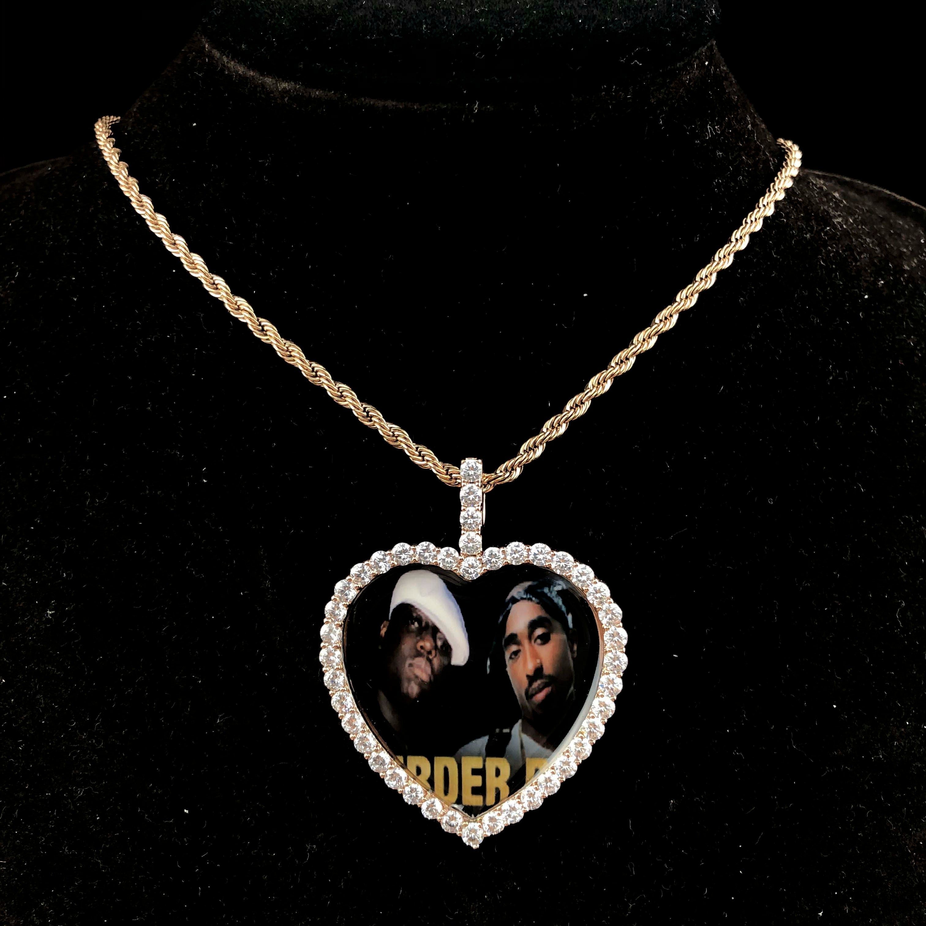 Heart Locket Custom Picture Pendant