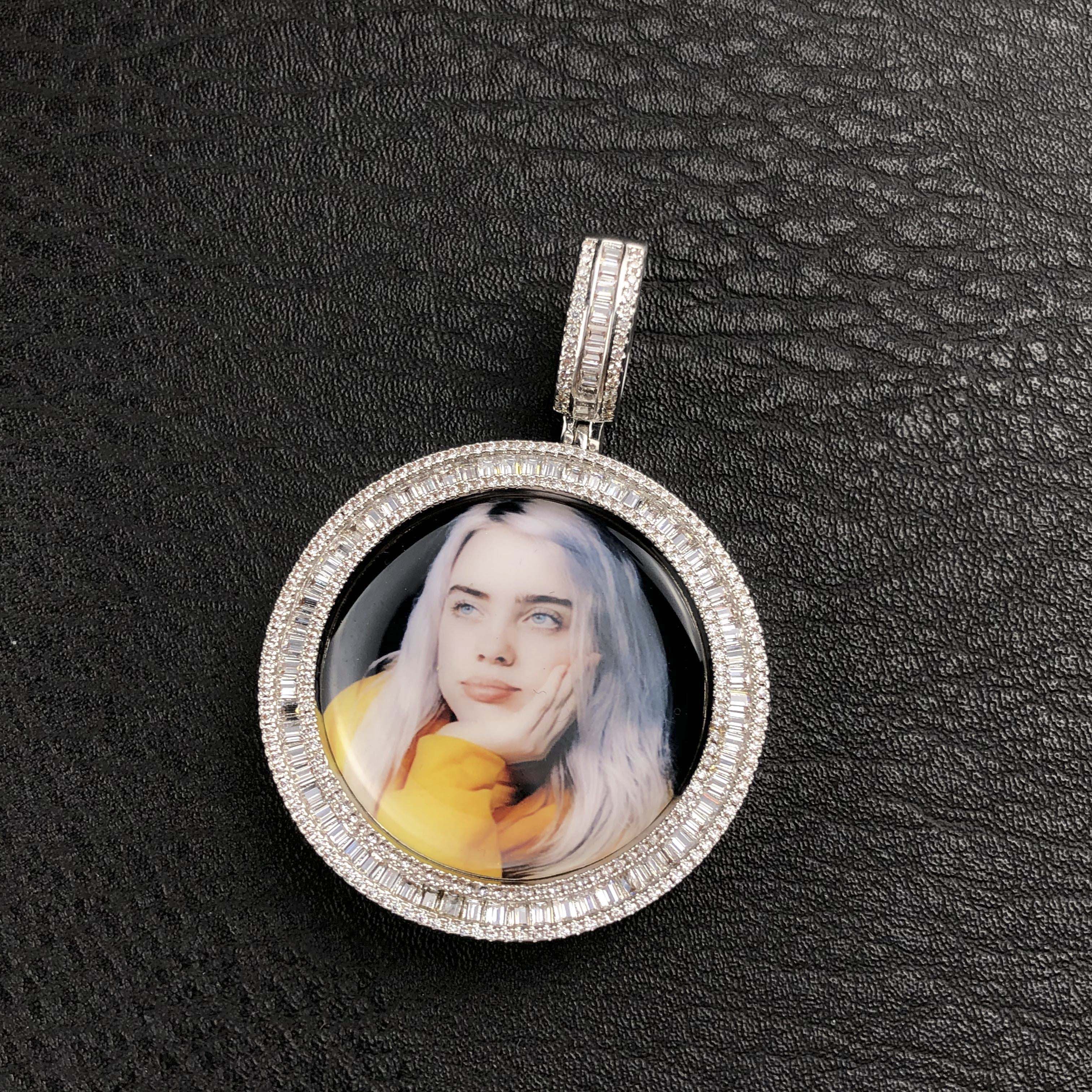 Custom Baguette picture Pendant