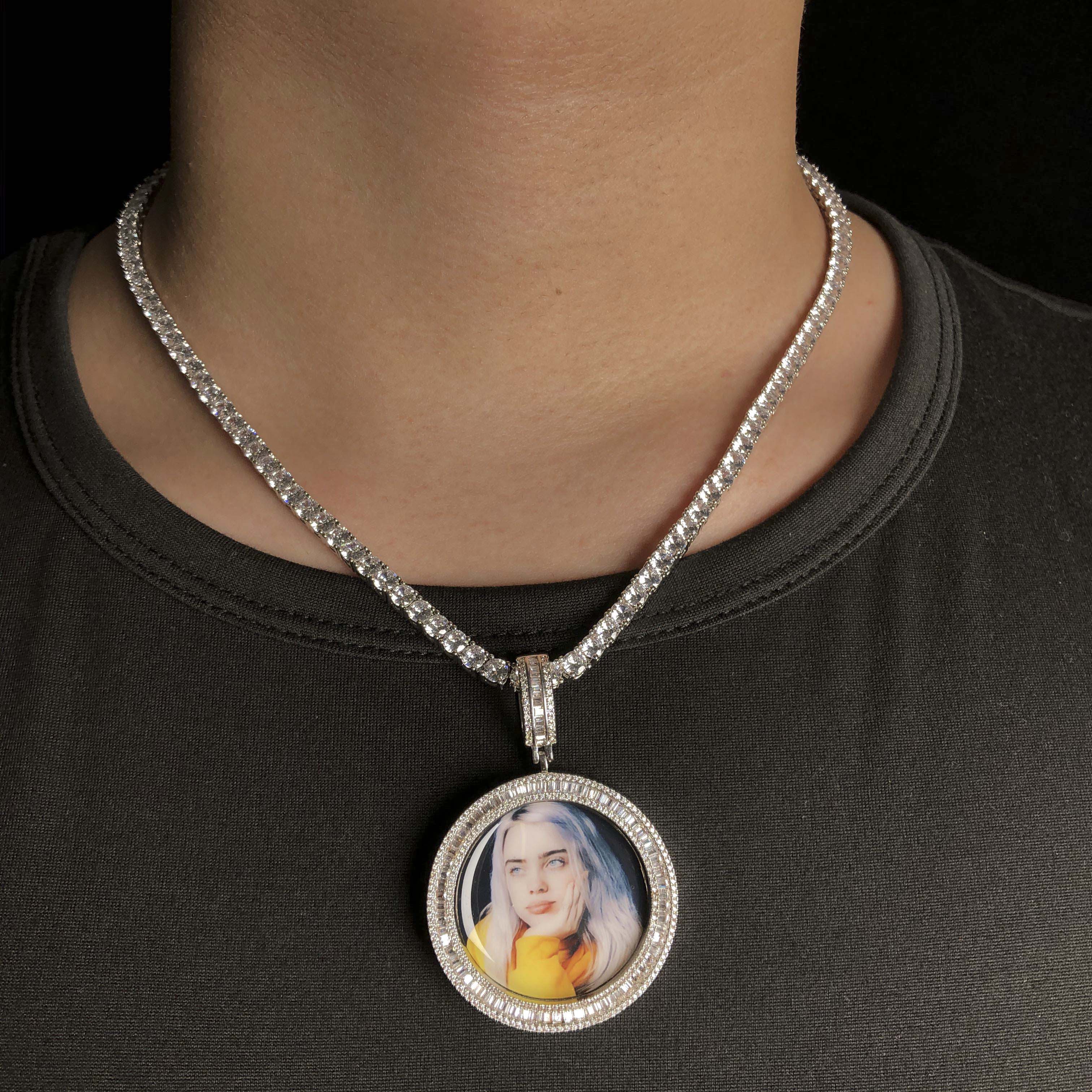 Custom Baguette picture Pendant