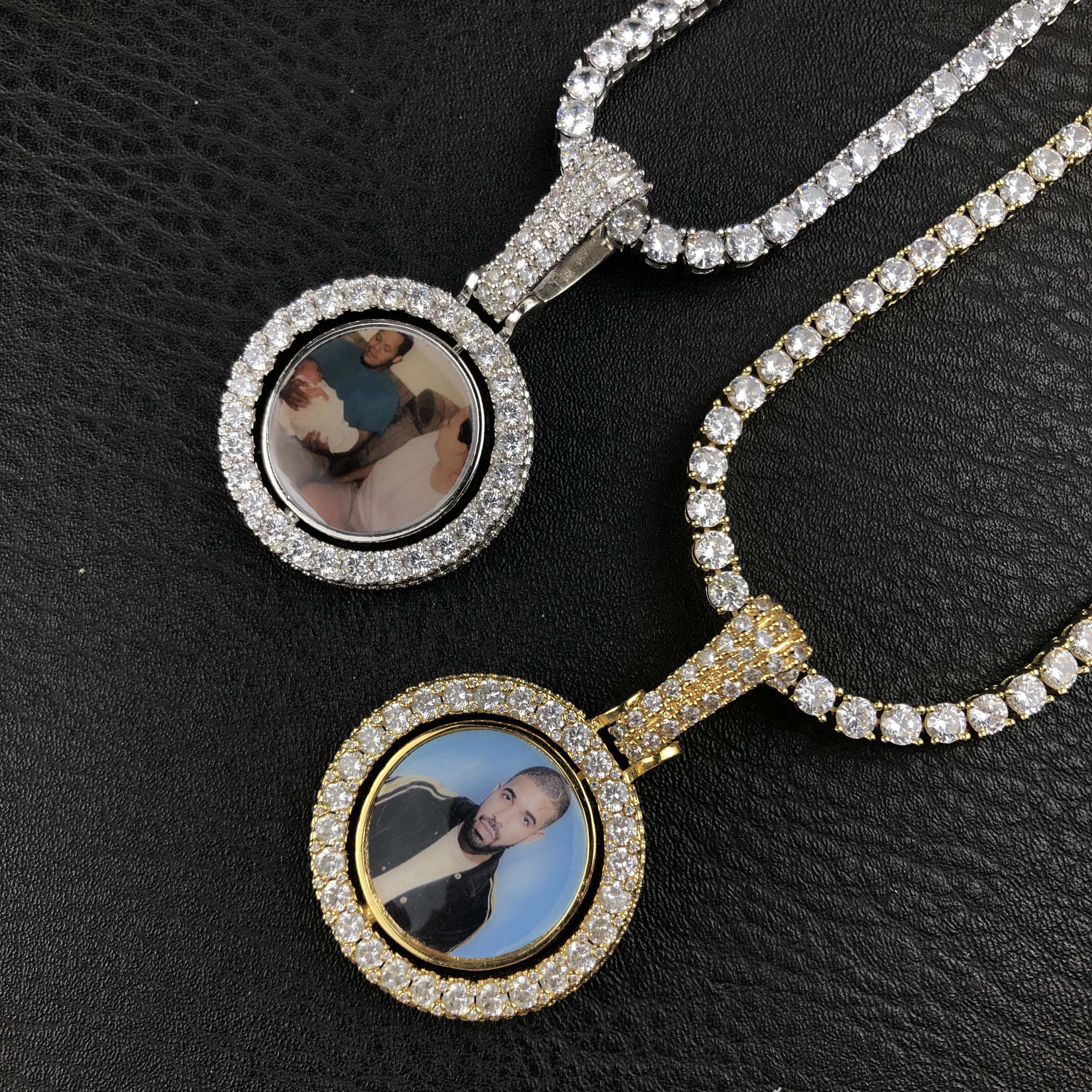 Spinning 2-Faced Custom Picture Pendant