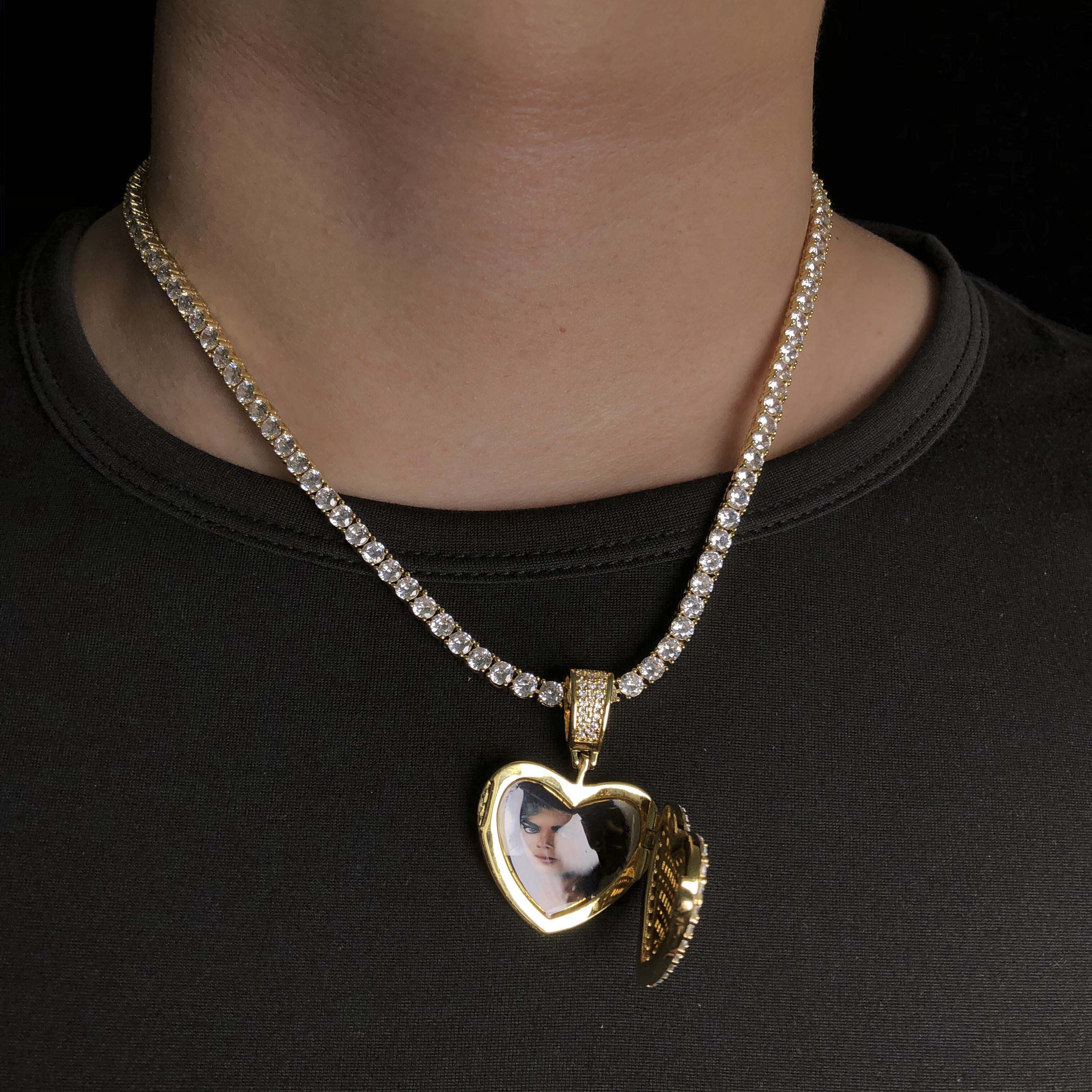 Heart Locket Custom Picture Pendant