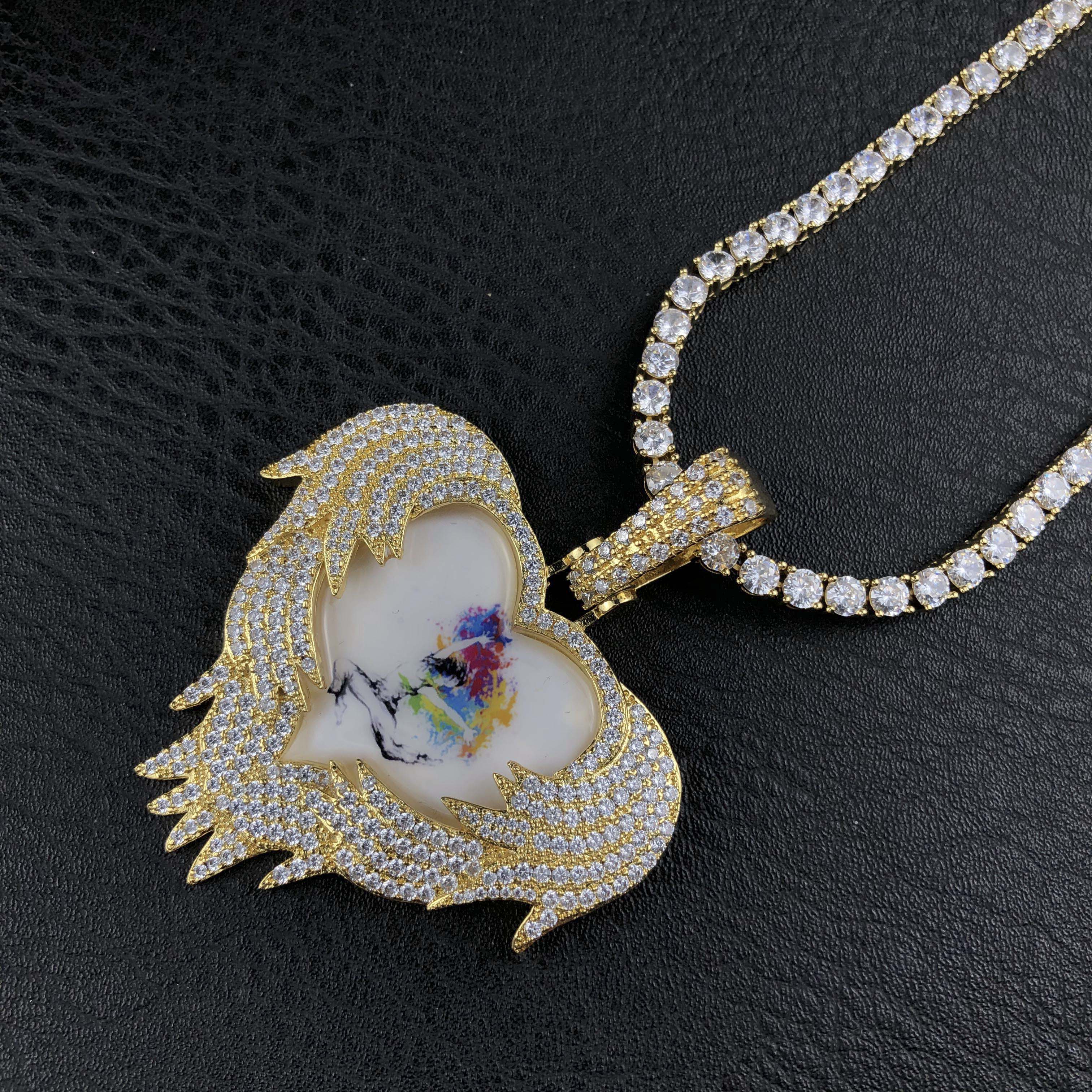 Heart Locket Custom Picture Pendant