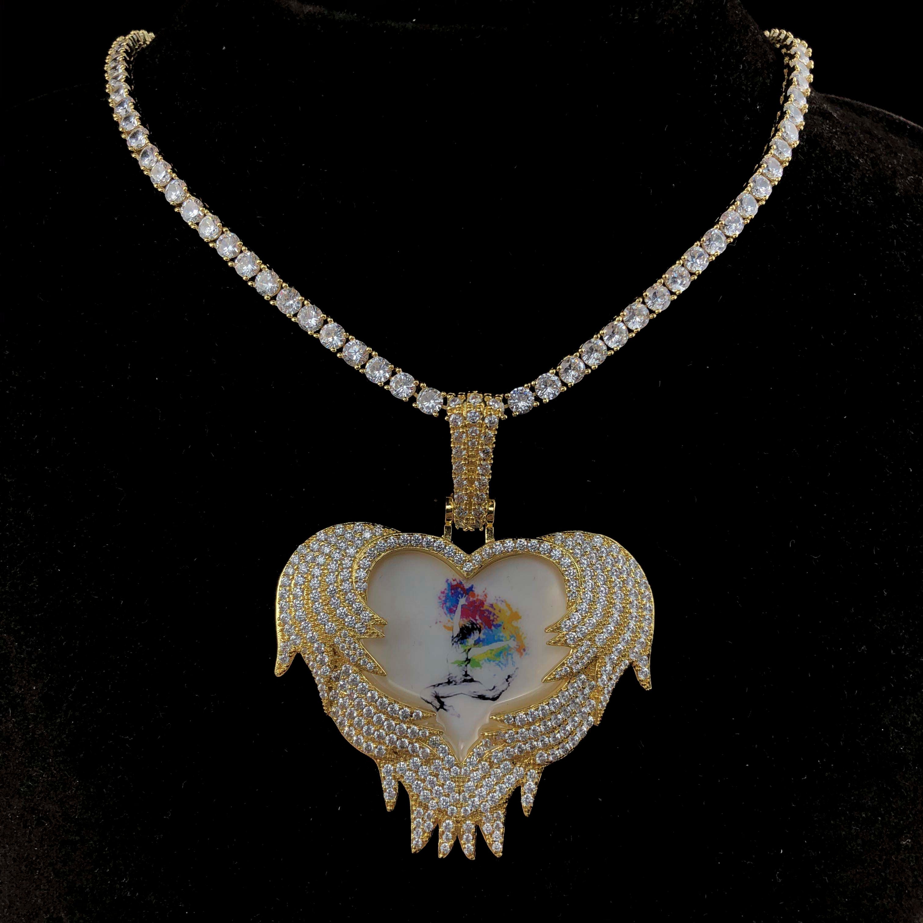 Heart Locket Custom Picture Pendant