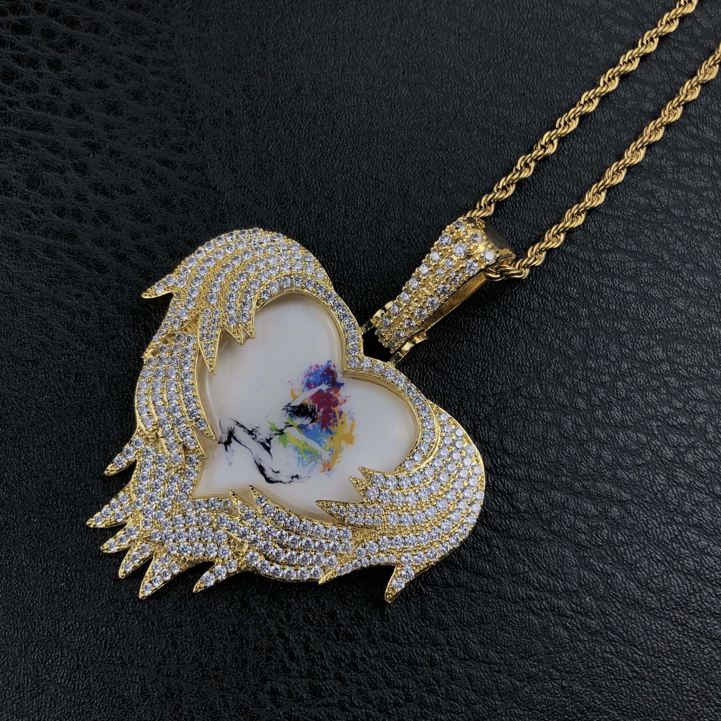 Heart Locket Custom Picture Pendant