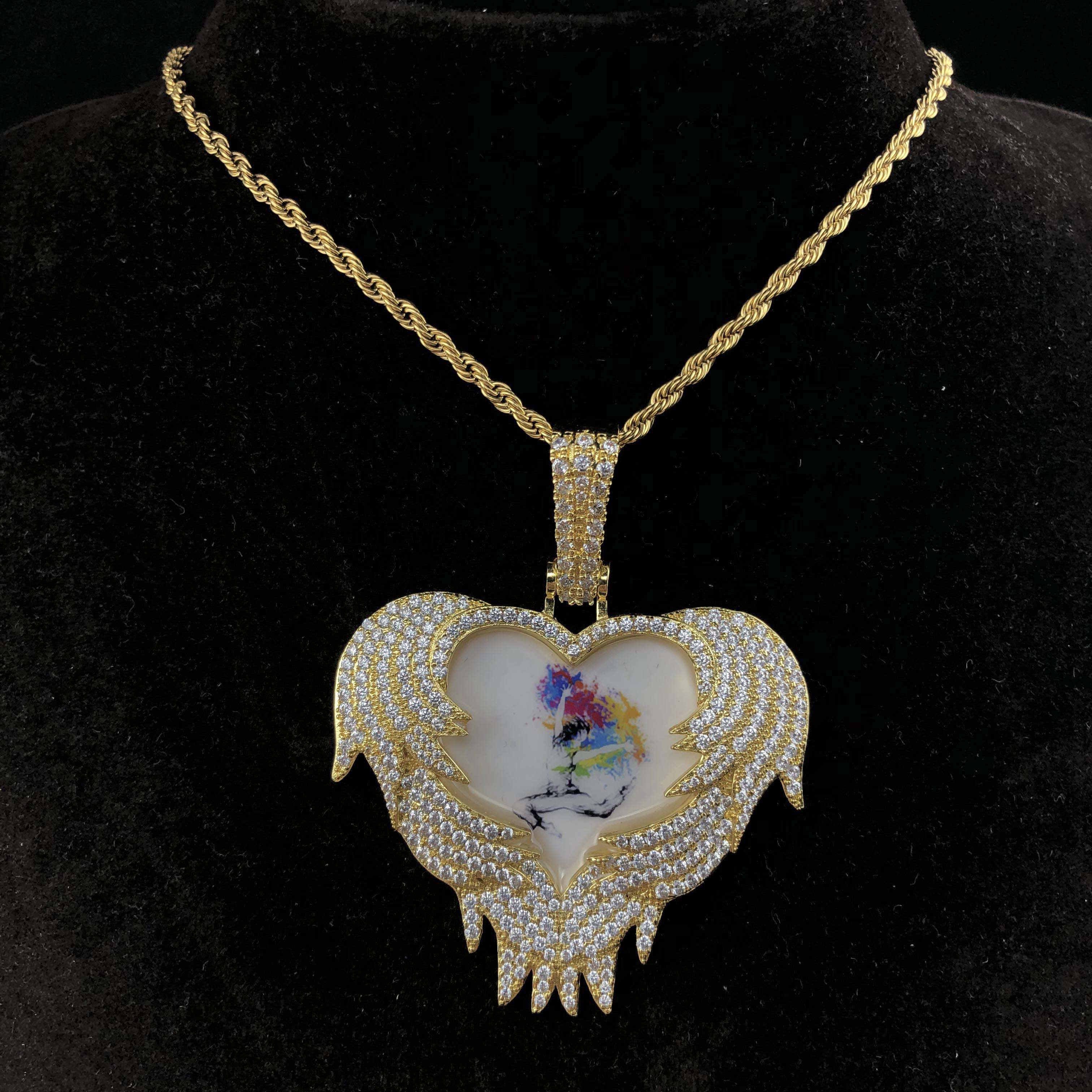 Heart Locket Custom Picture Pendant