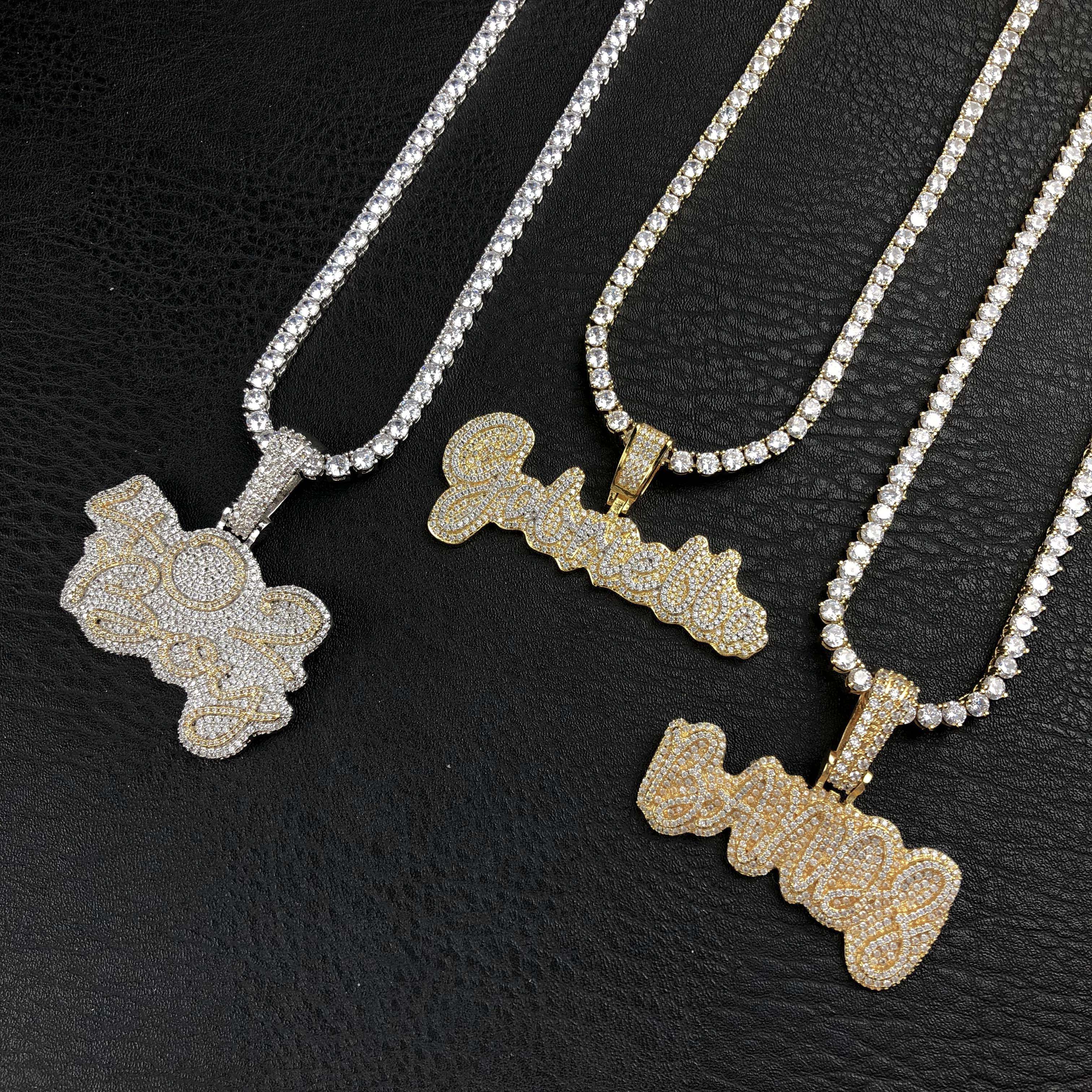 Script Custom Letter Pendant