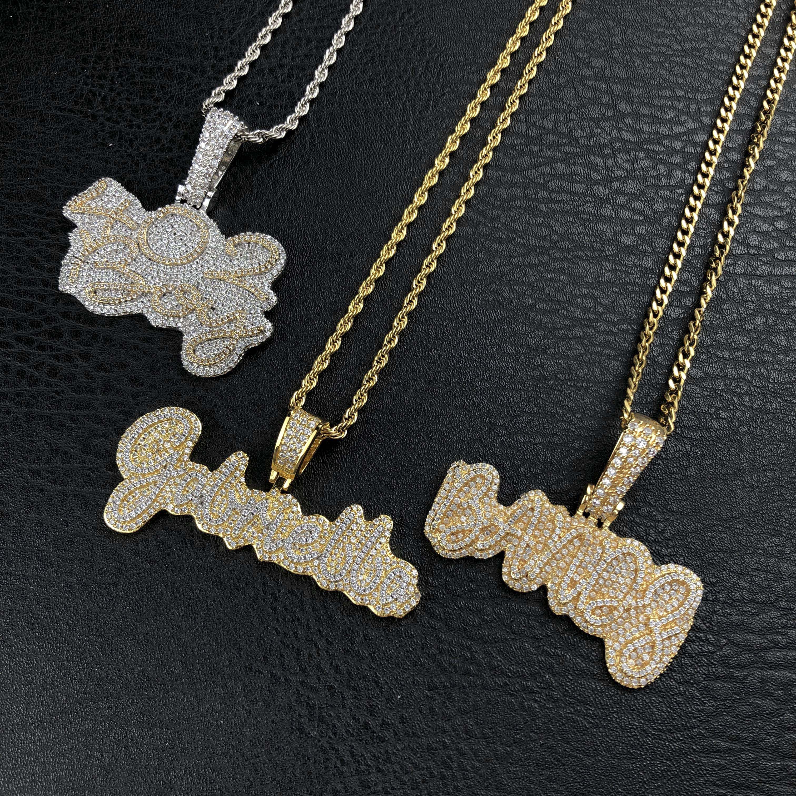 Script Custom Letter Pendant