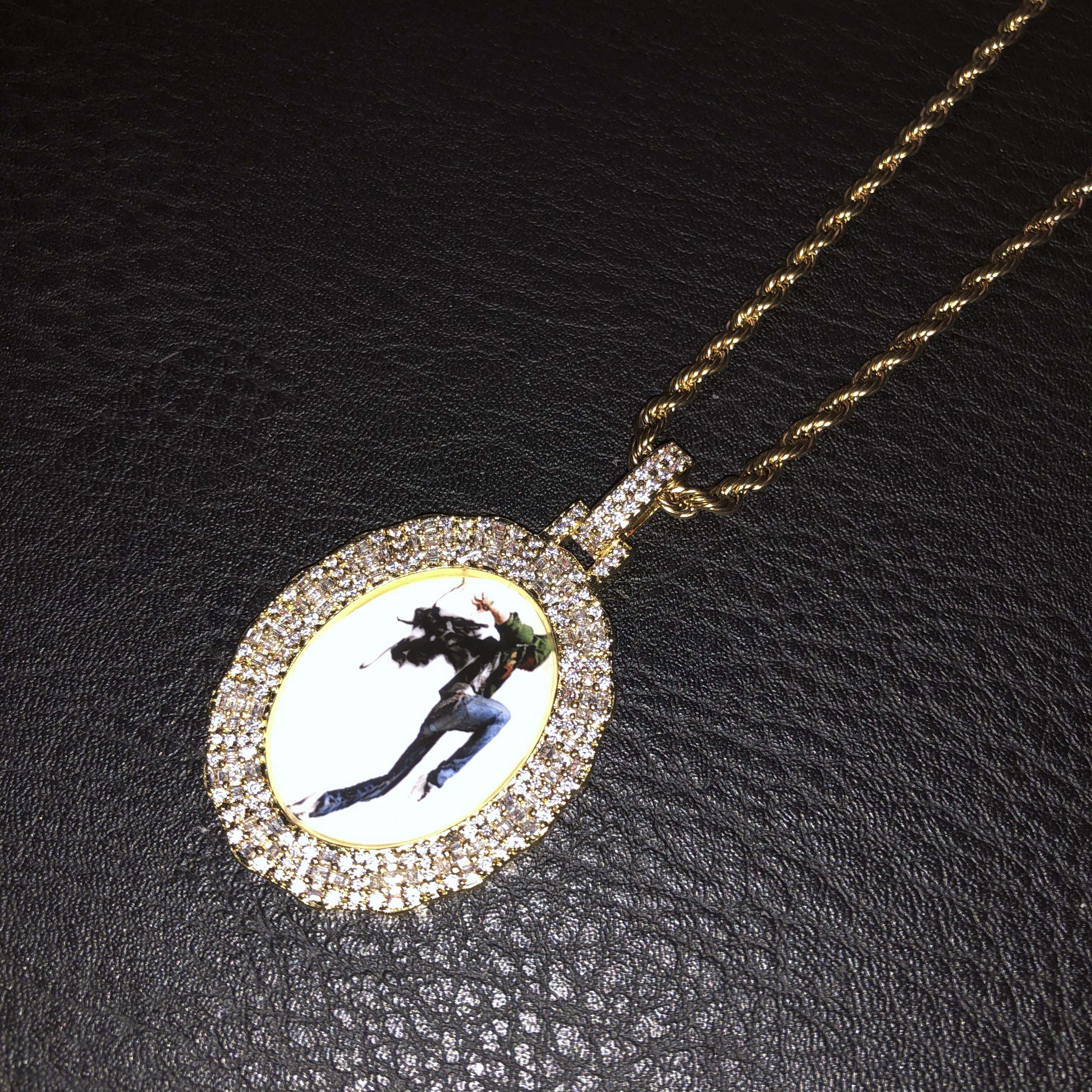 Baguette Custom picture Pendant