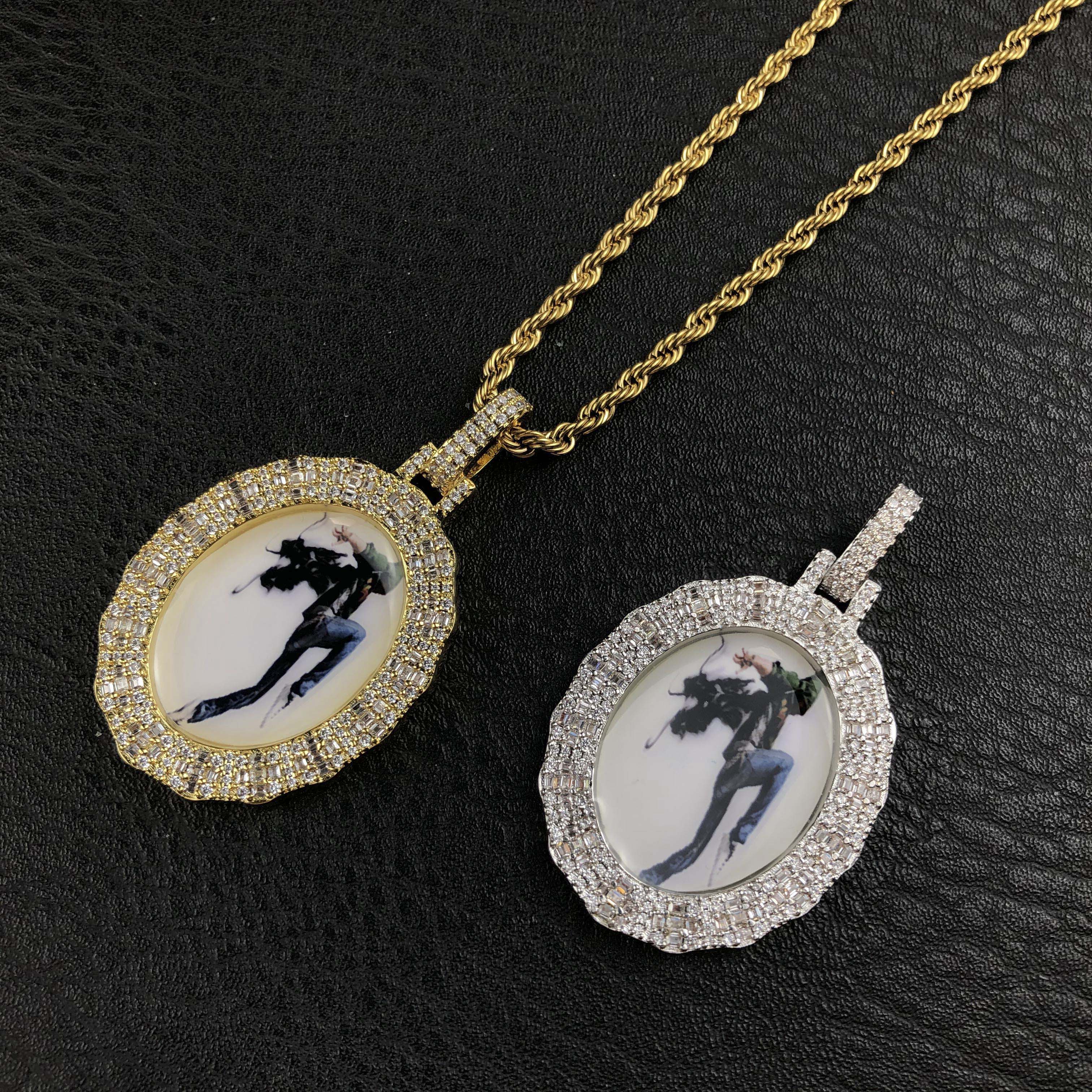Baguette Custom picture Pendant