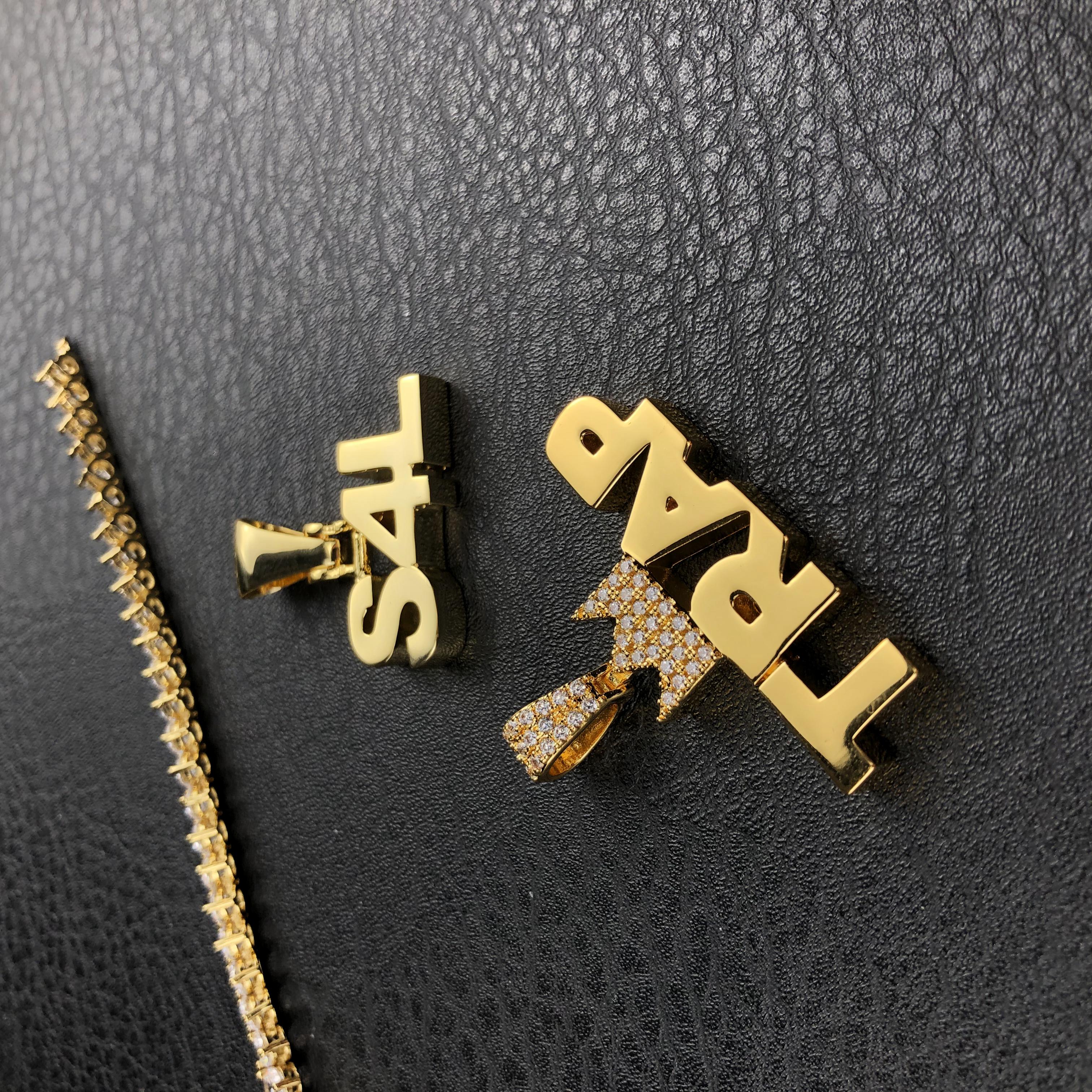 Plain Custom Letter Pendant