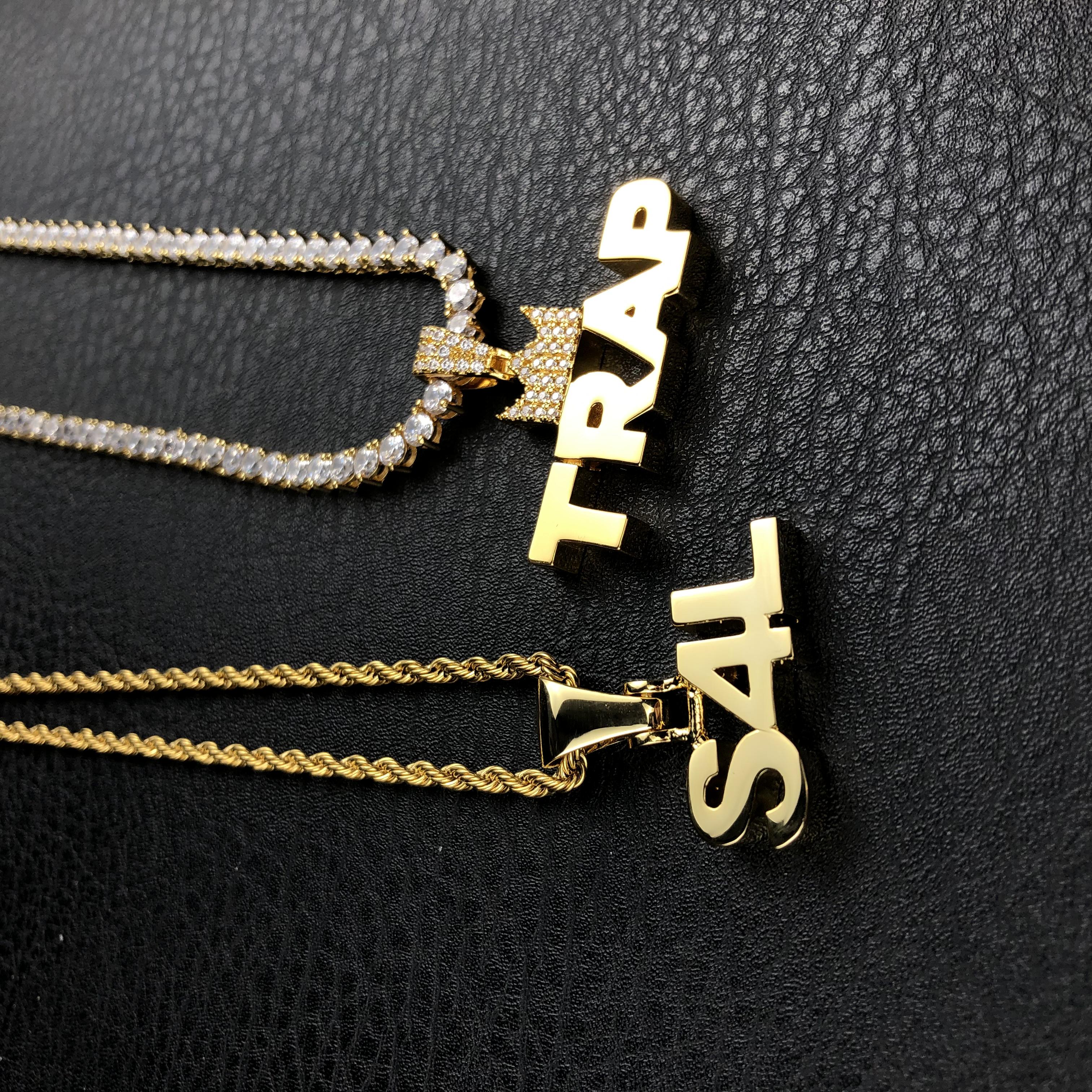 Plain Custom Letter Pendant