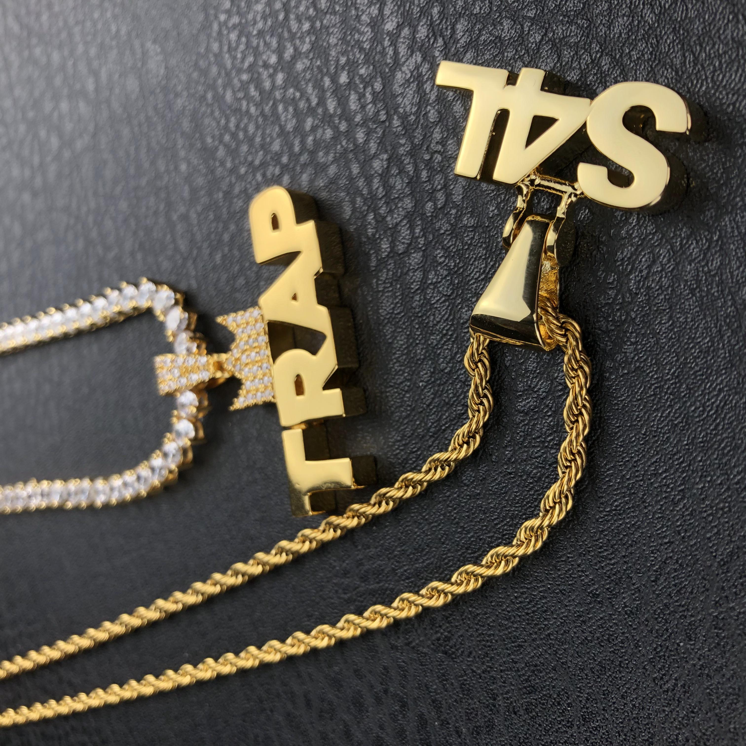 Plain Custom Letter Pendant