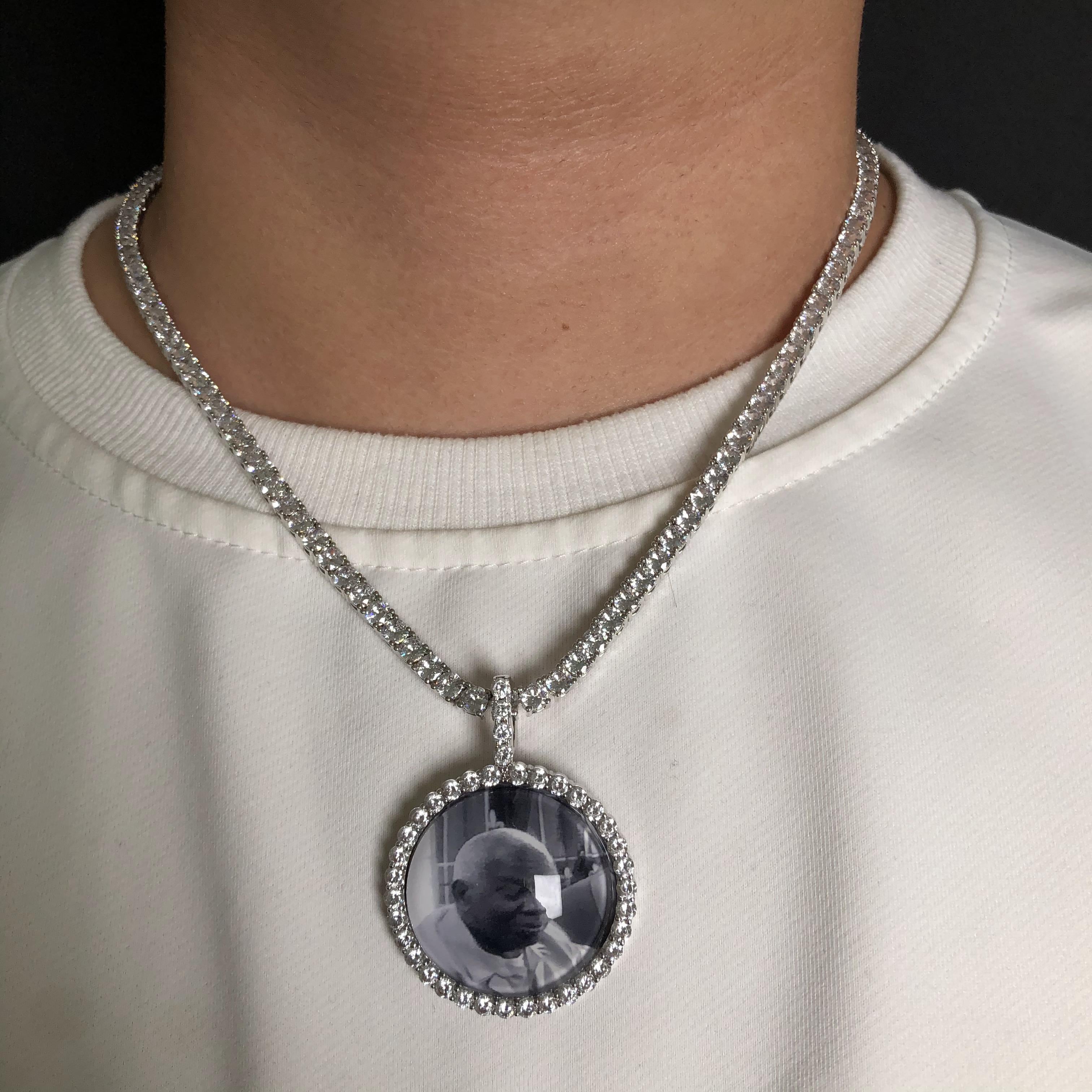 38mm 3D Custom picture Pendant