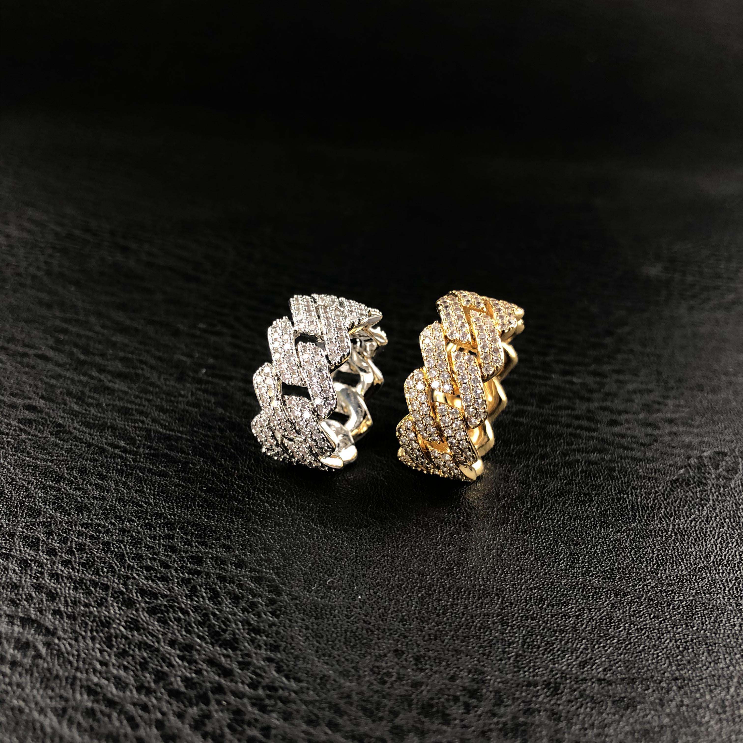 Diamond Prong Cuban Ring