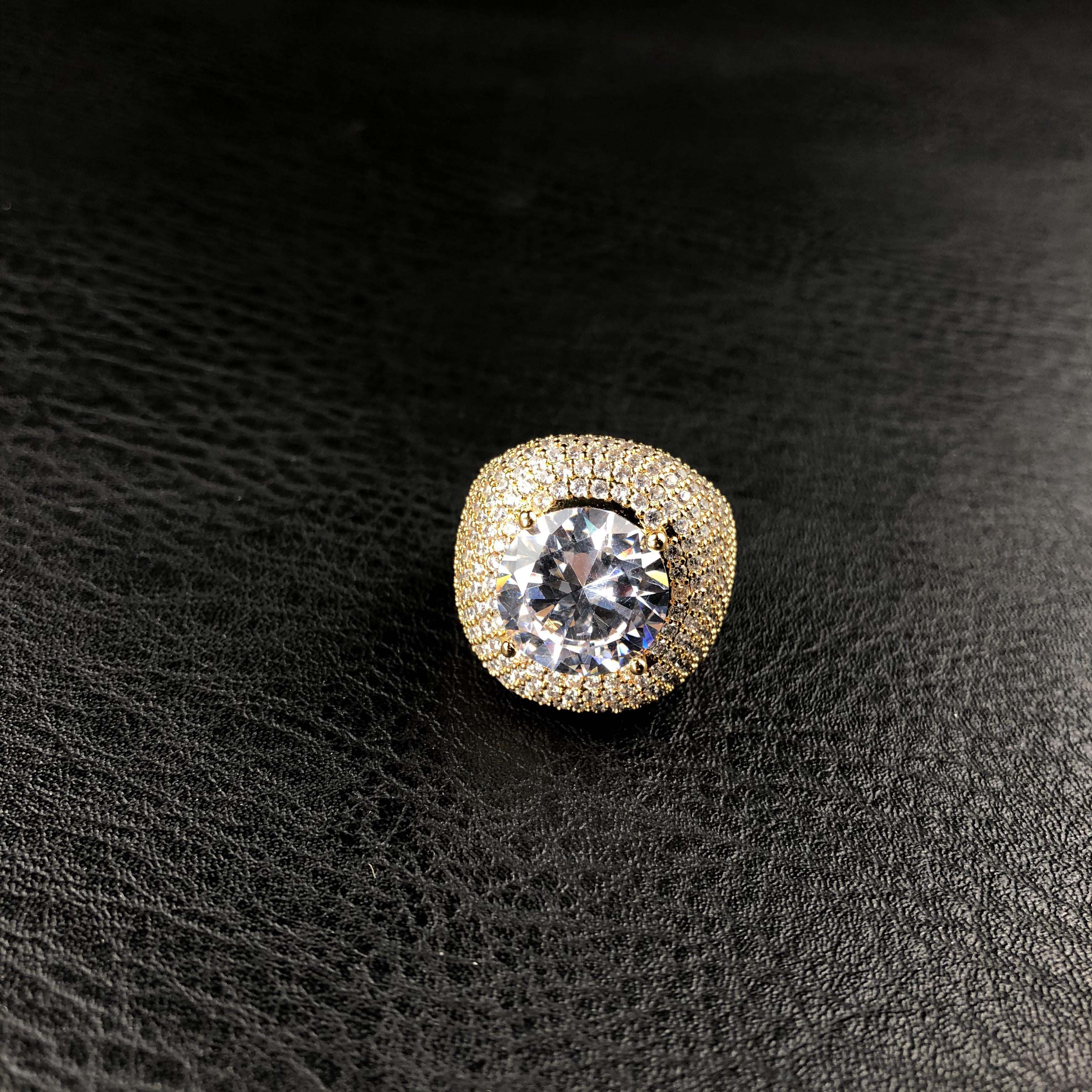 Diamond Clustered Band Ring