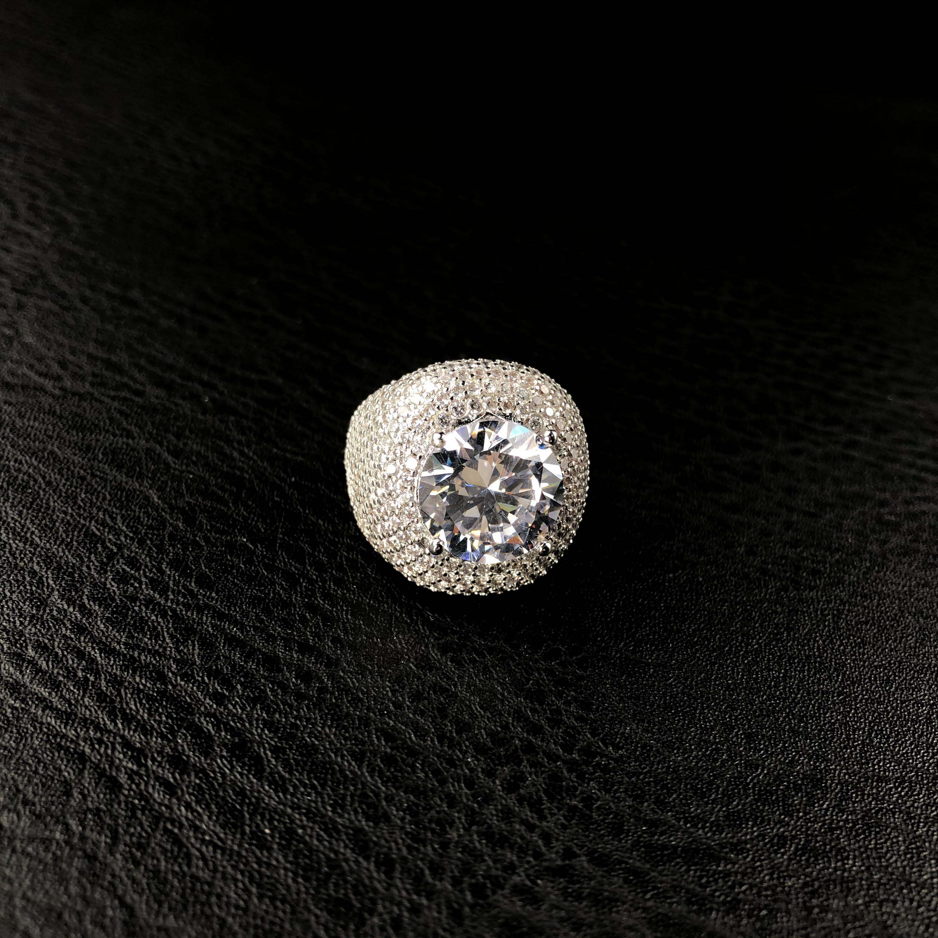 Diamond Clustered Band Ring