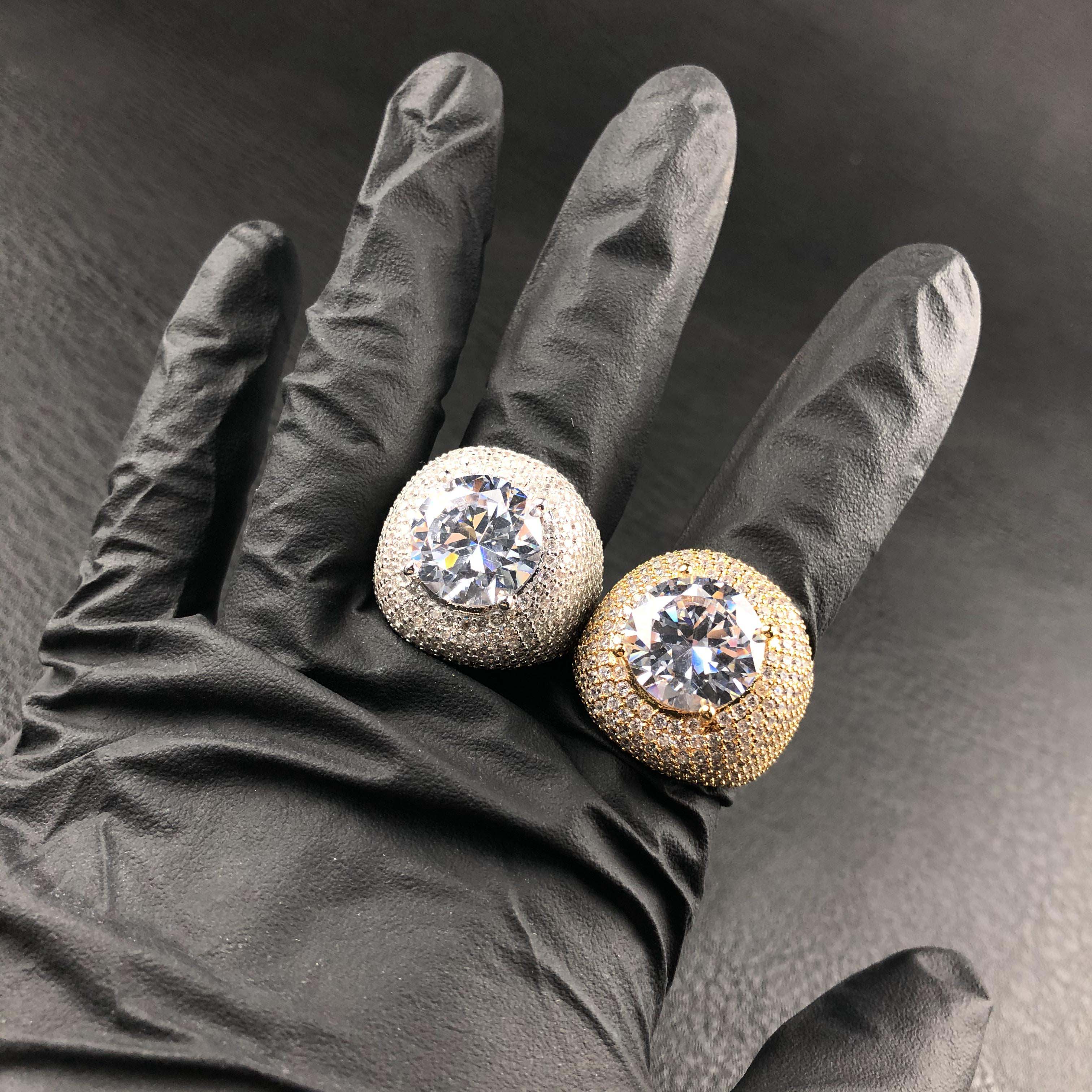 Diamond Clustered Band Ring