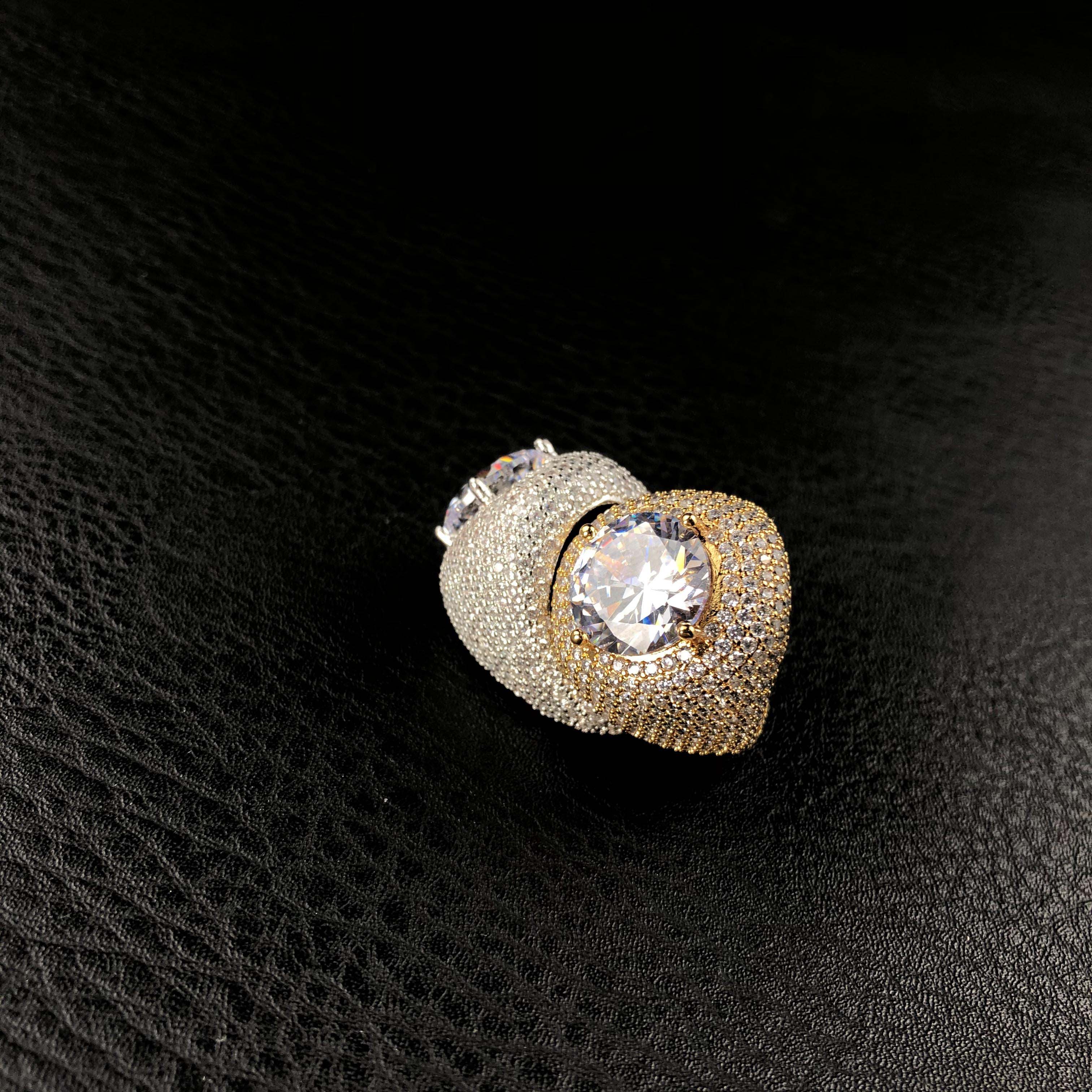 Diamond Clustered Band Ring