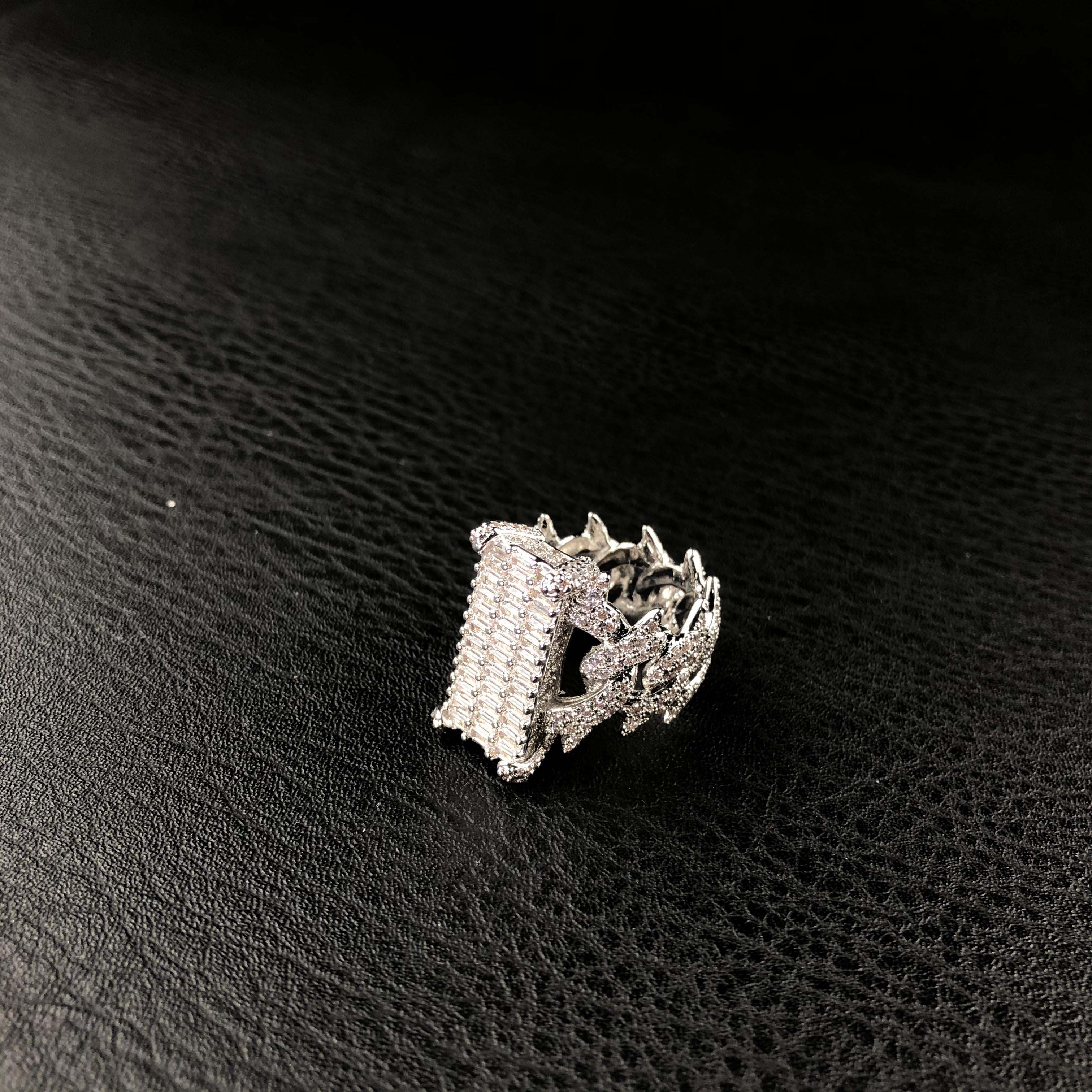 Baguette Diamond Clustered Ring I