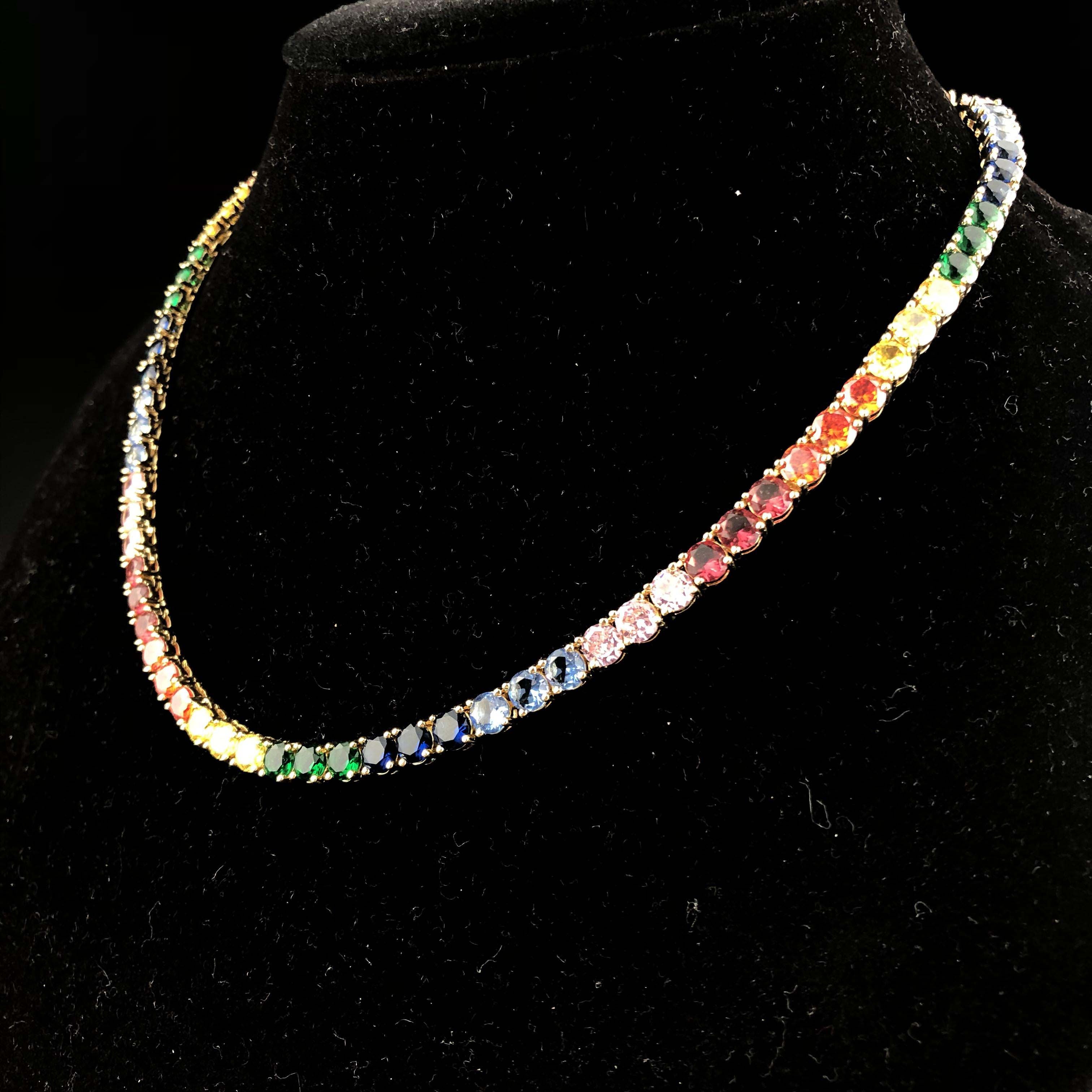 5mm Round Cut Diamond Tennis Chain