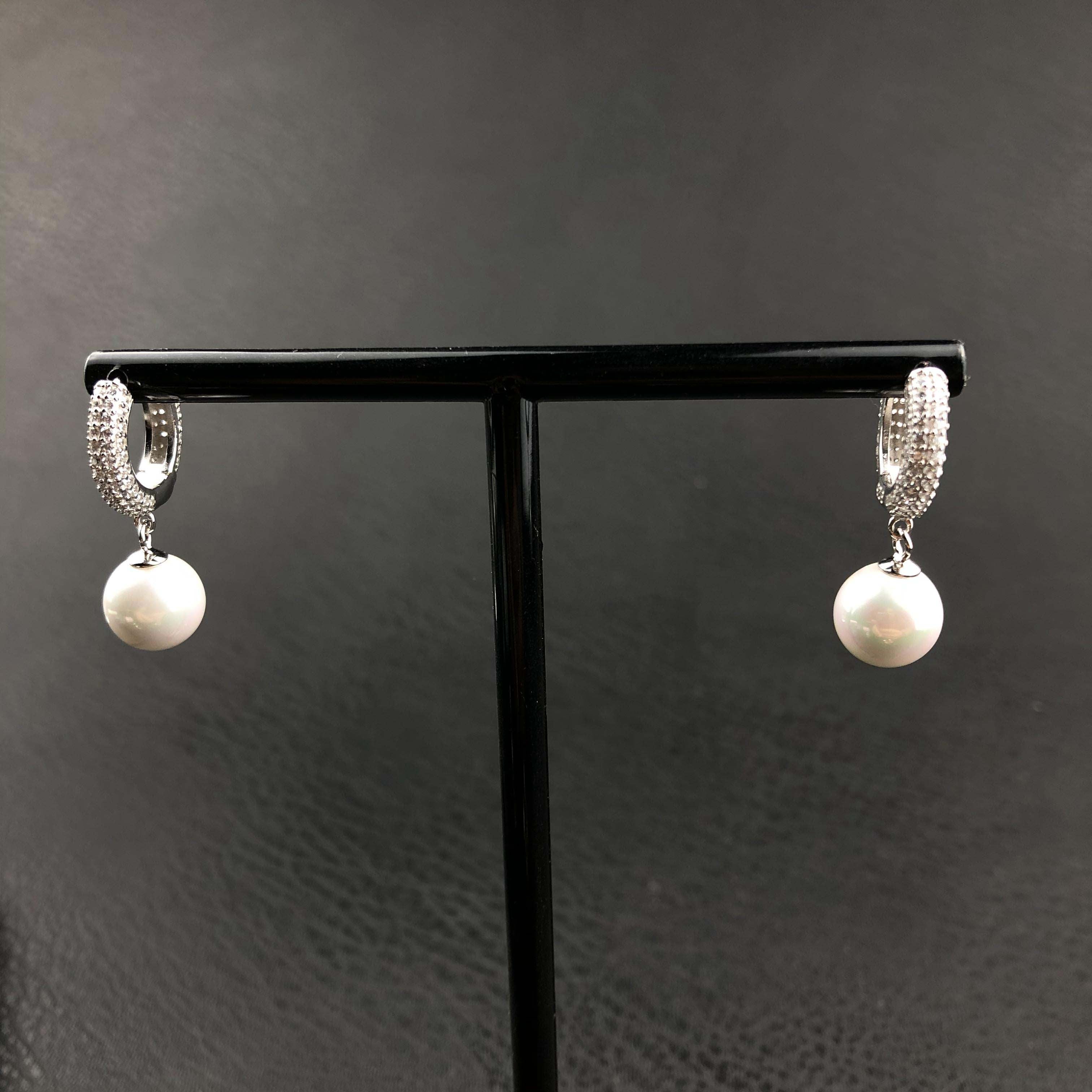 925 Silver Pearl Earrings