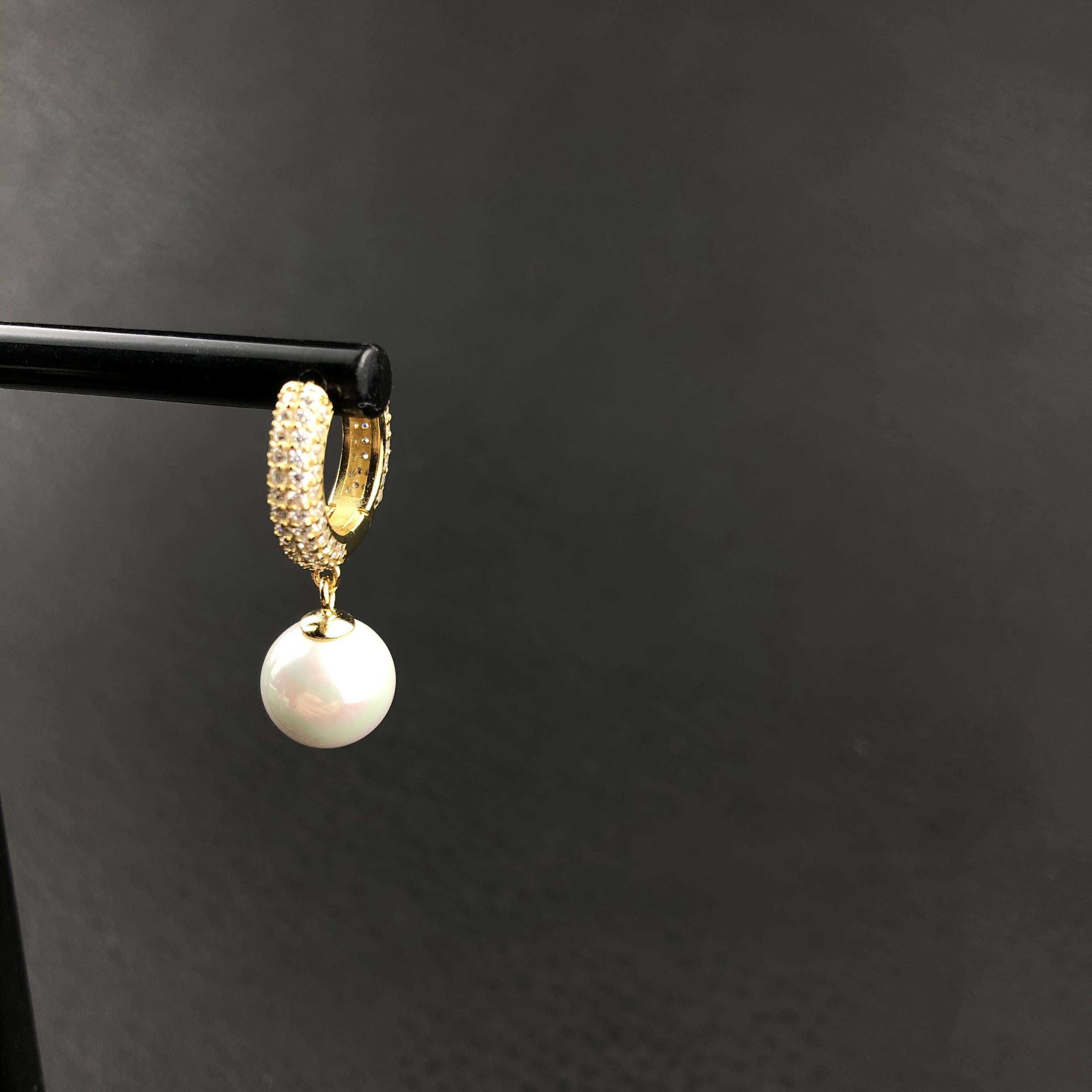925 Silver Pearl Earrings