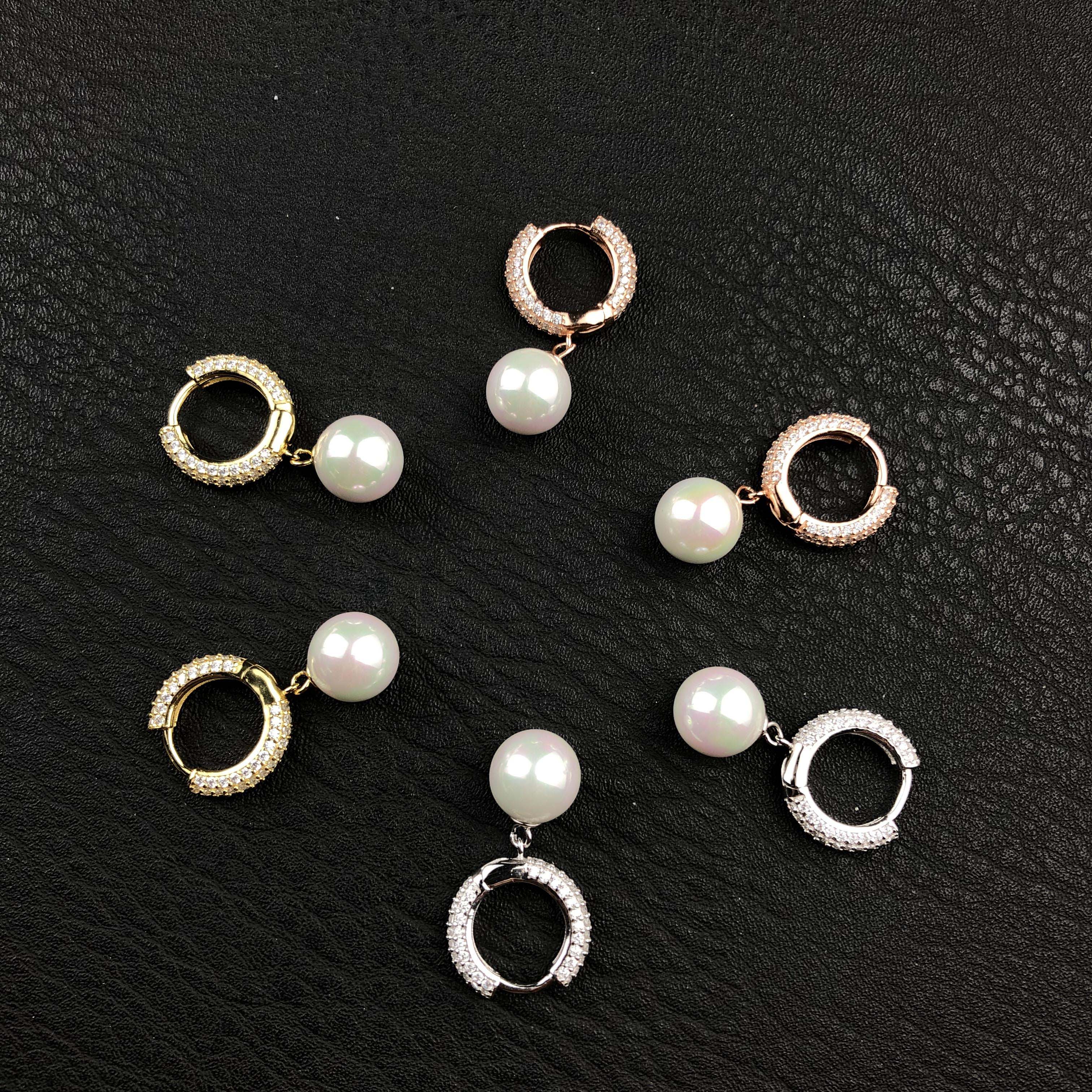 925 Silver Pearl Earrings
