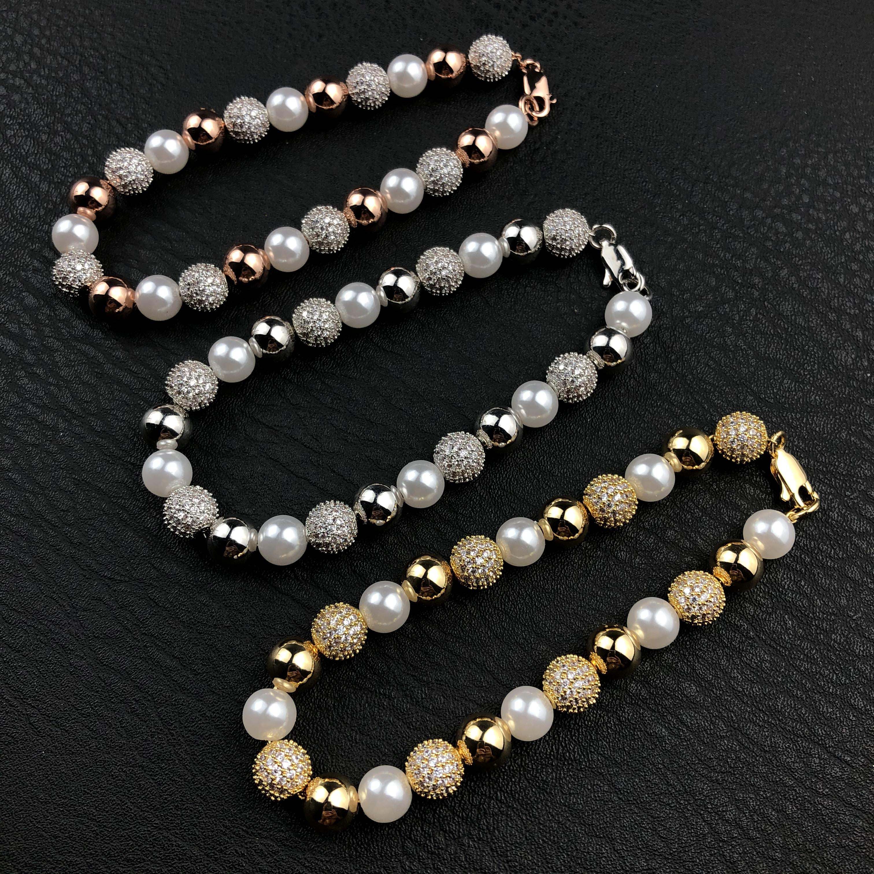 Pearl and Bead Bracelet