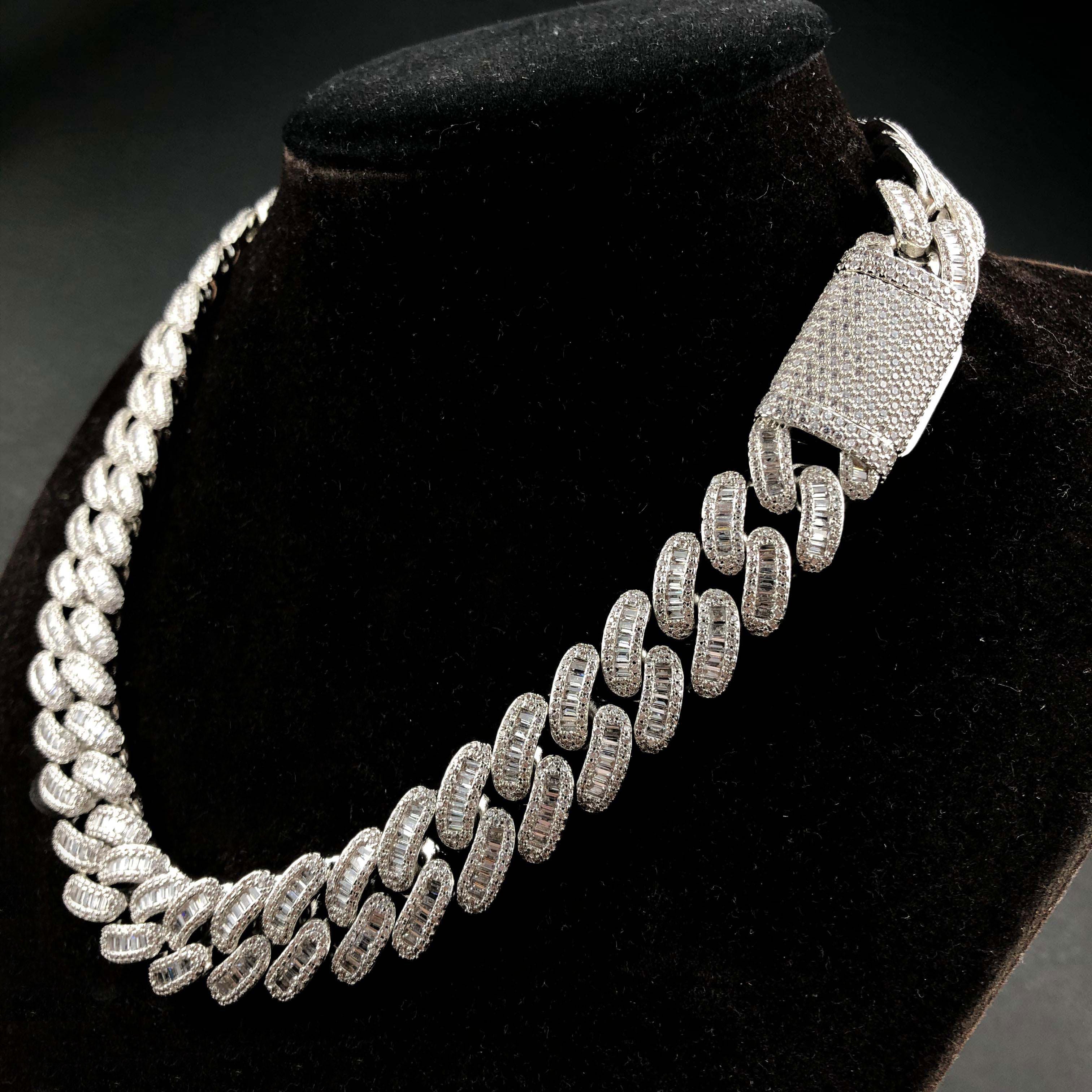 15mm Baguette Cuban Chain