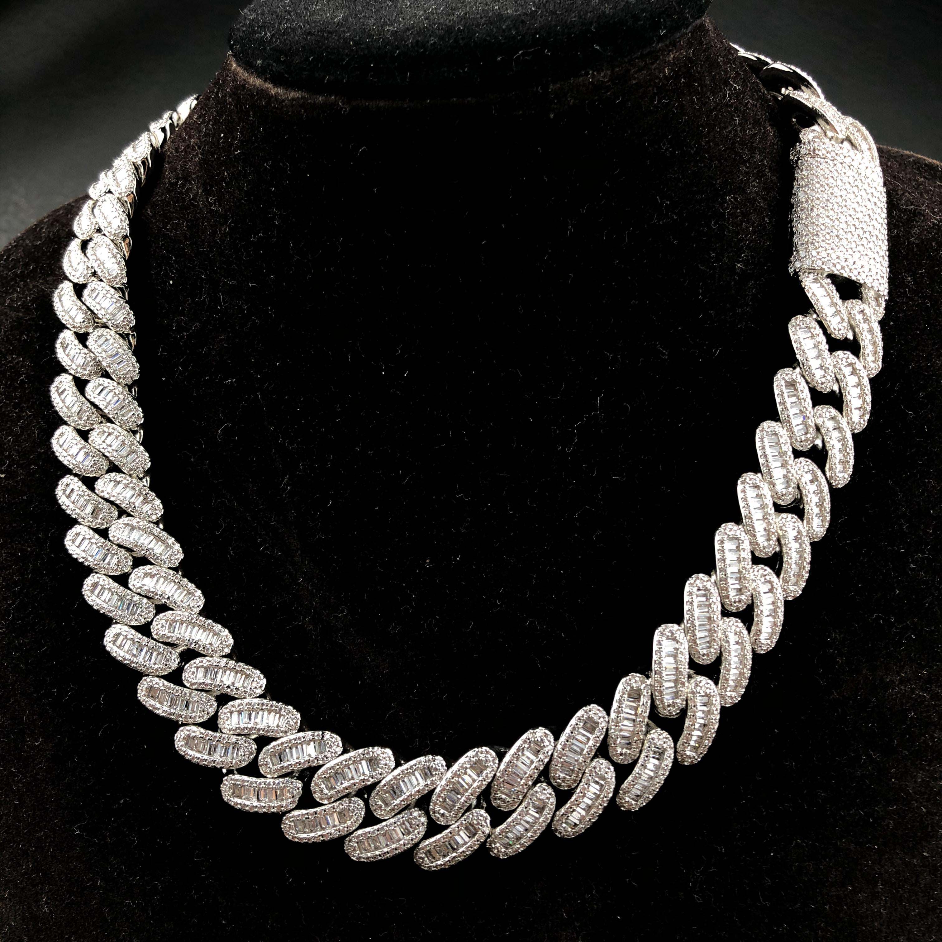 15mm Baguette Cuban Chain