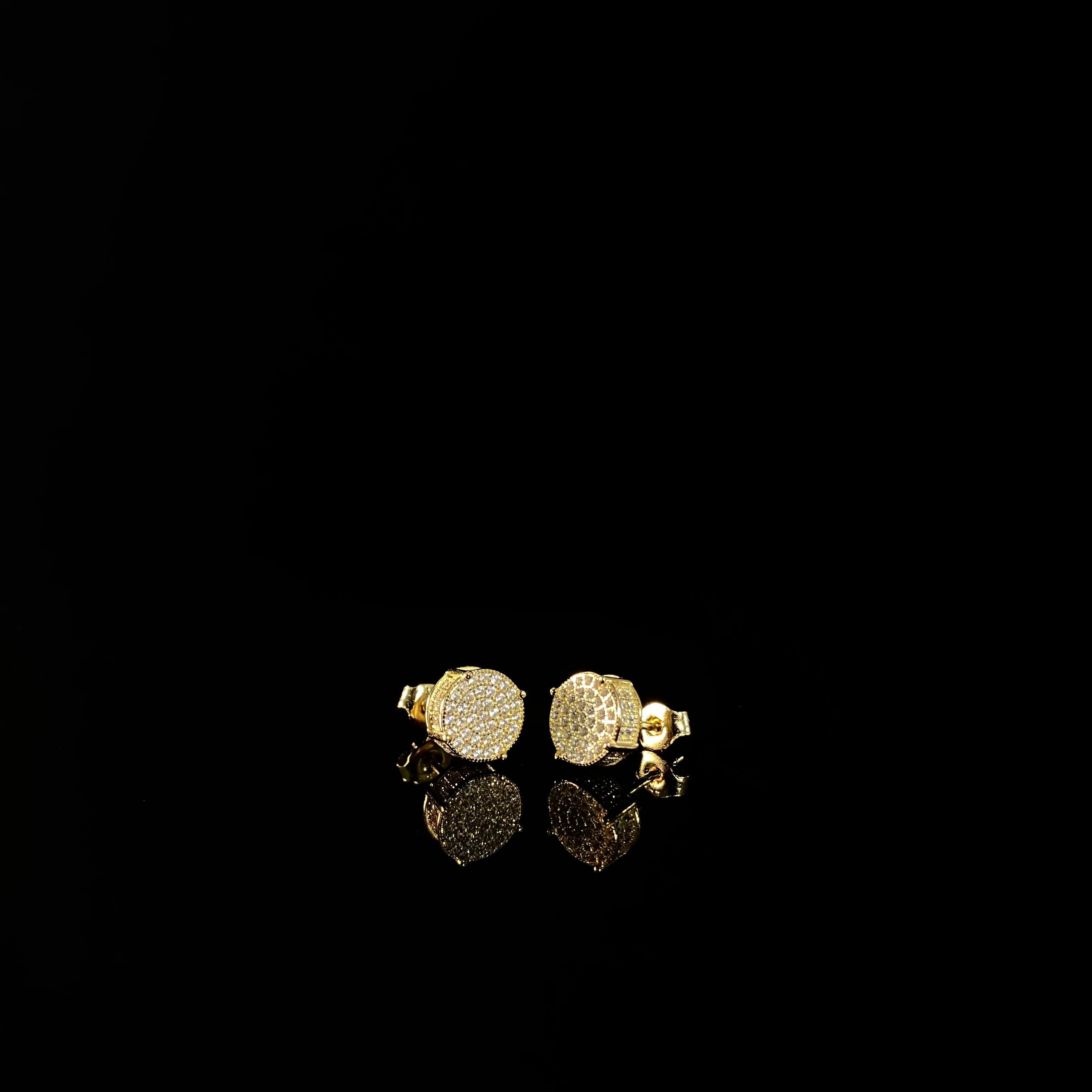 Diamond Earrings Silver Set – 925 Silver Plated Round Style