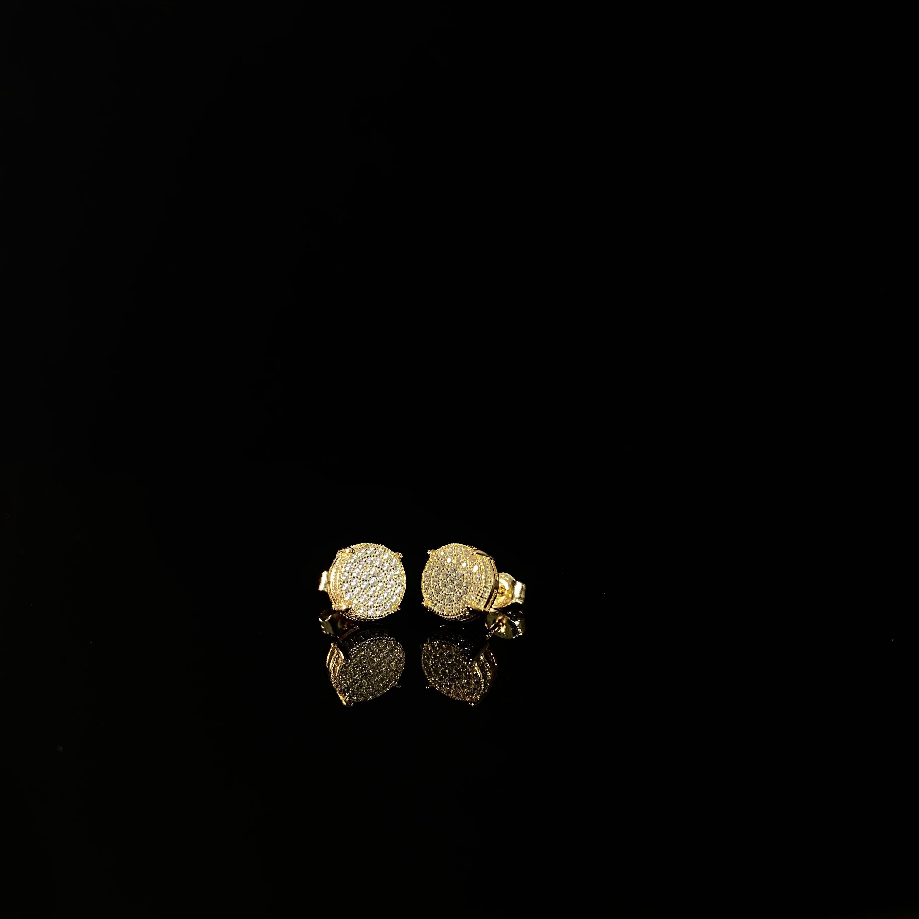 925 Silver Round Thread Earrings - pair