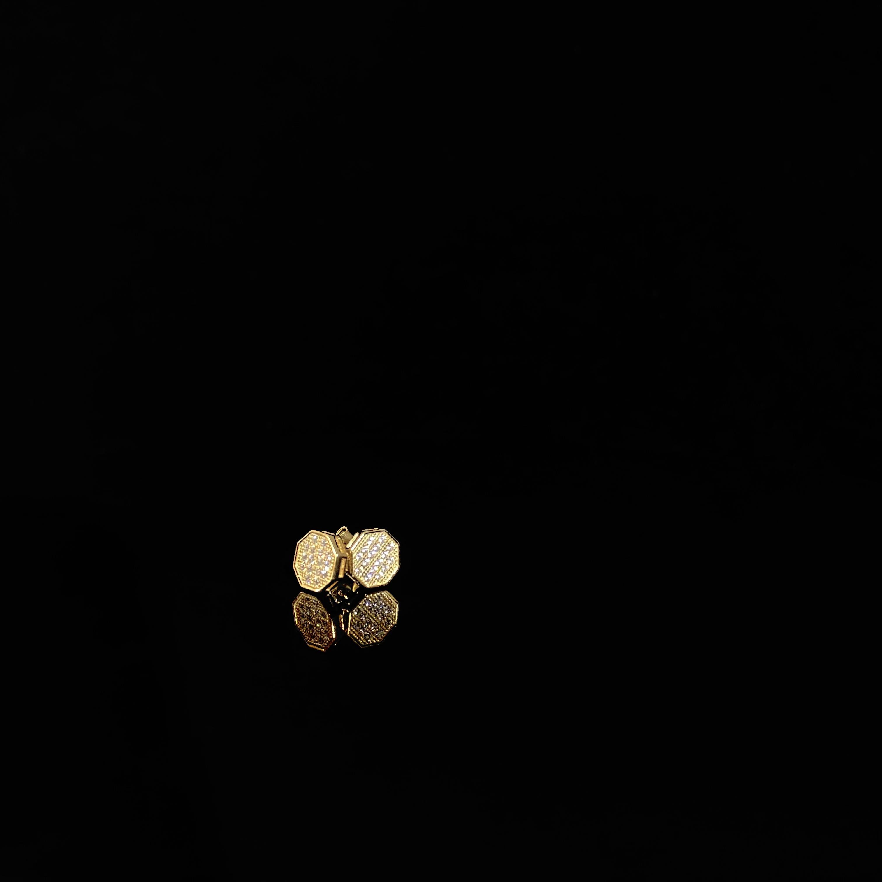 925 Silver Earrings – Concentric Hip Hop Hoop Pair