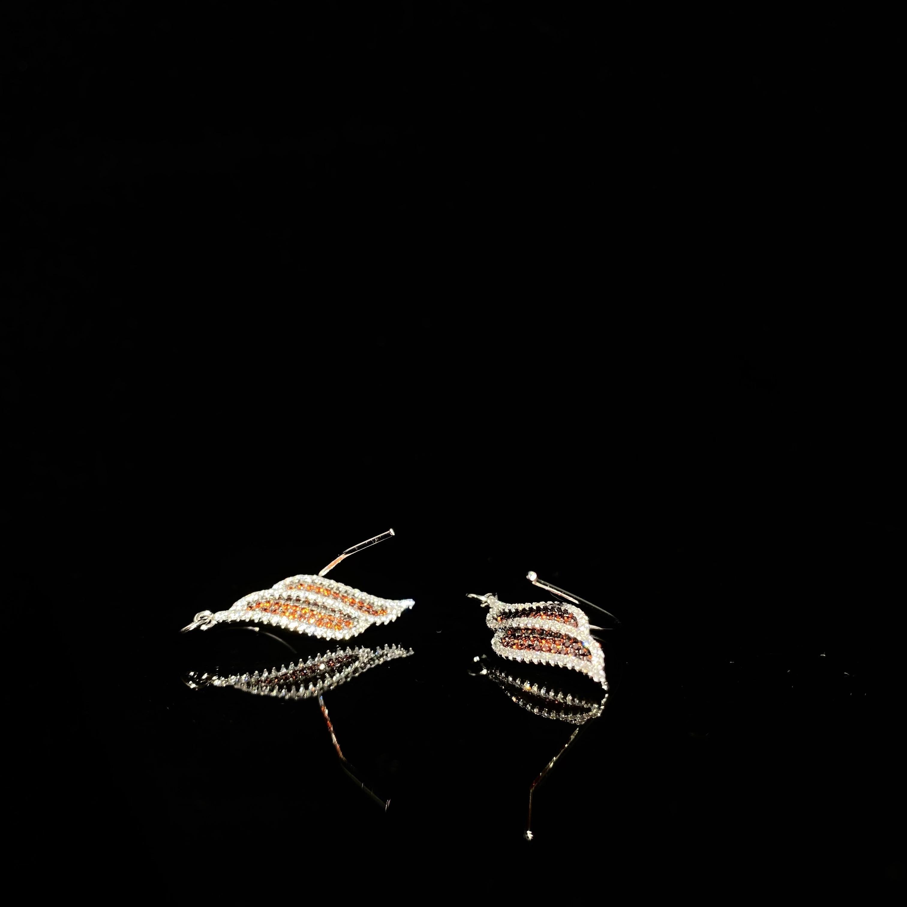 925 Silver Angel Wing Earrings - a pair