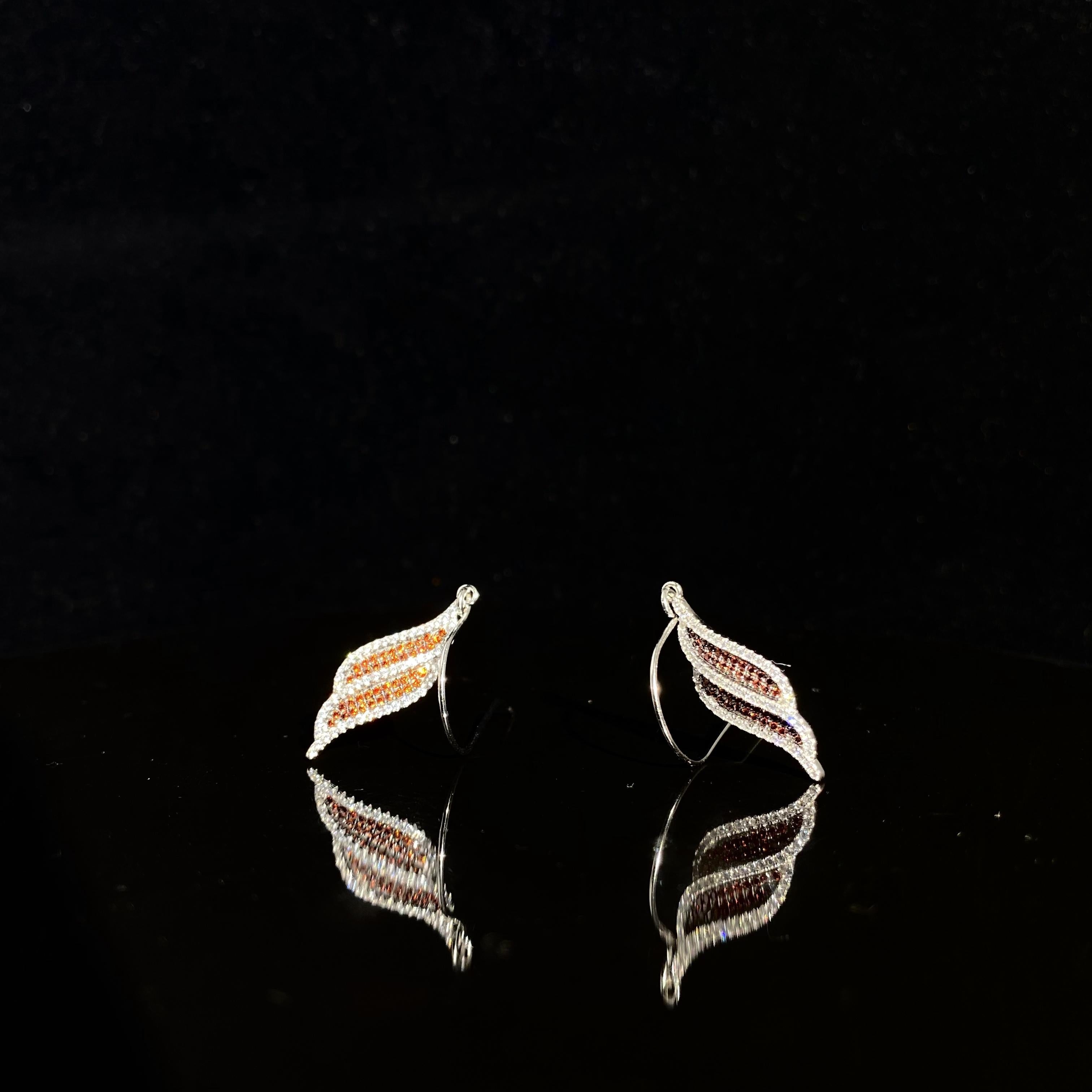 925 Silver Angel Wing Earrings - a pair