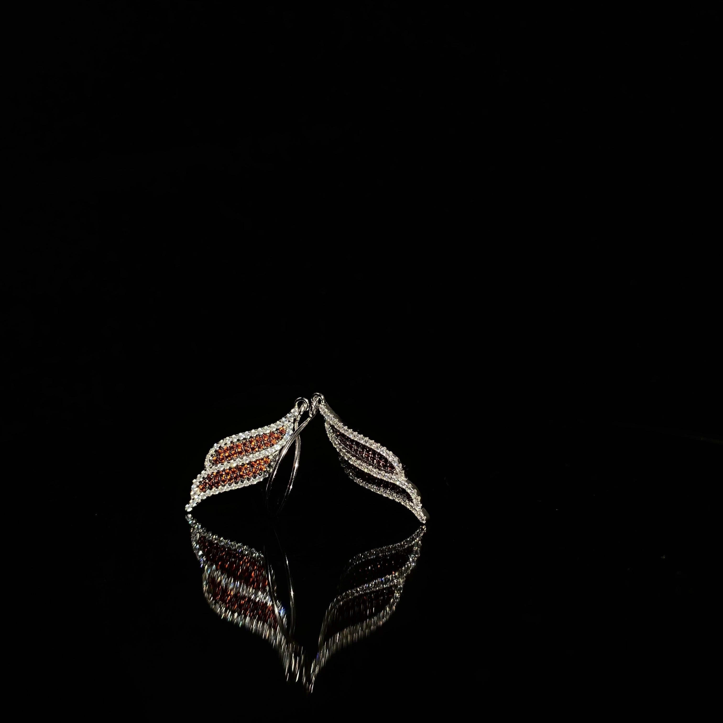 925 Silver Angel Wing Earrings - a pair