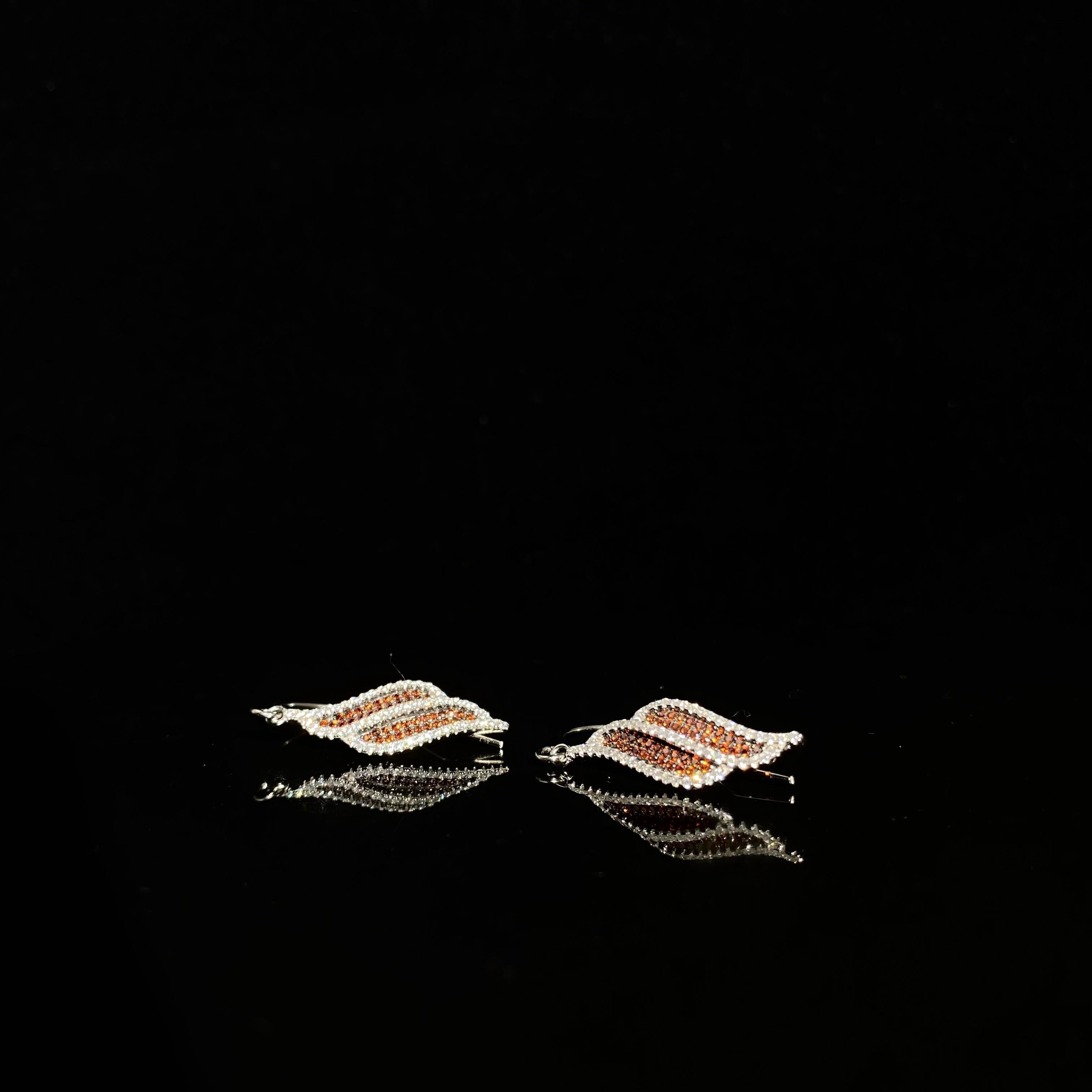 925 Silver Angel Wing Earrings - a pair