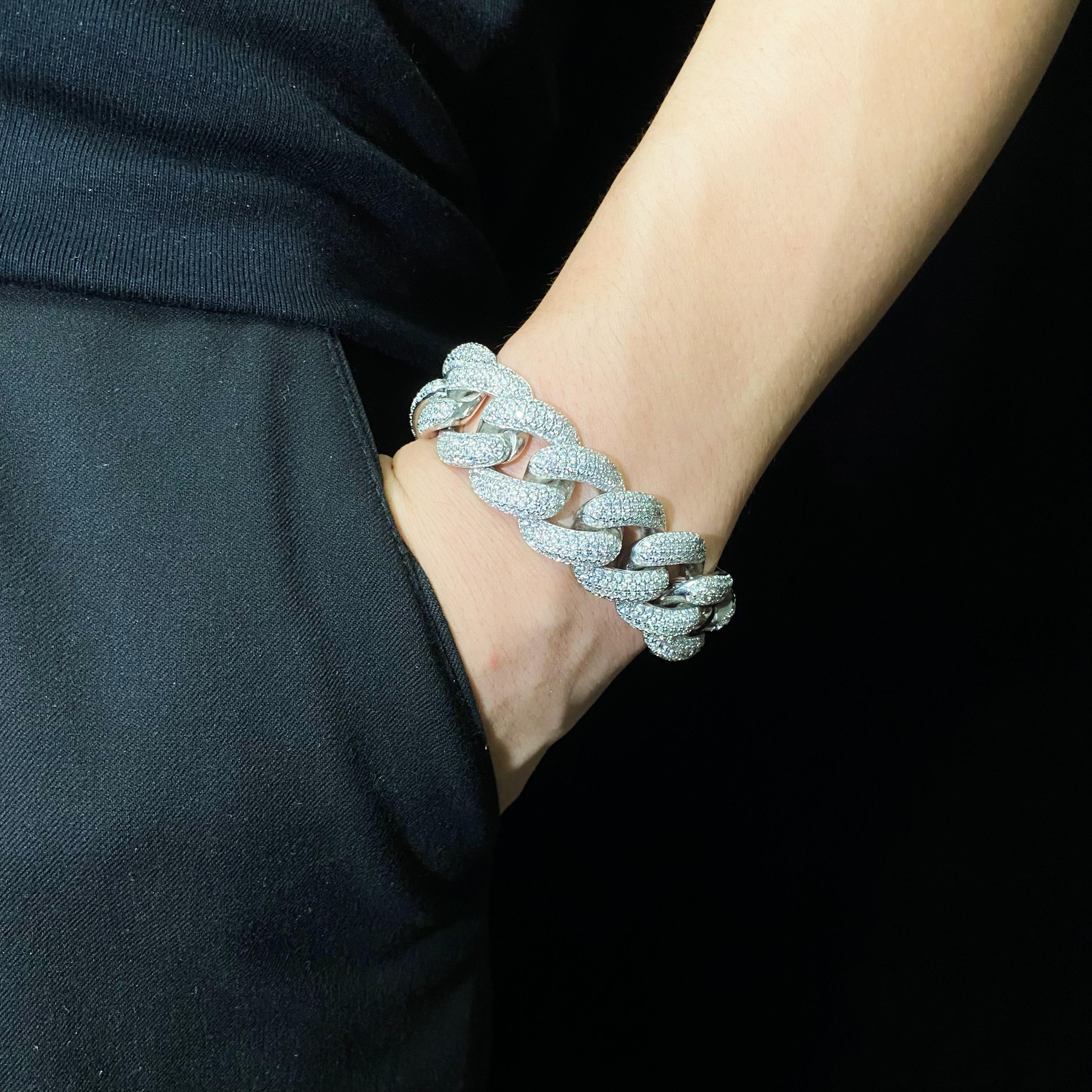 4 rows Cuban Bracelet