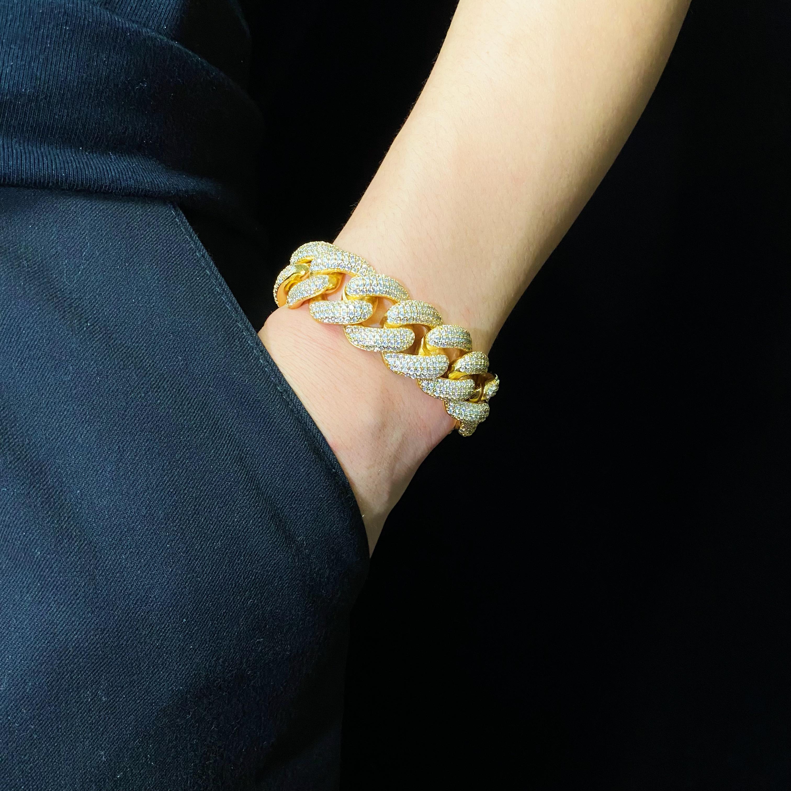 4 rows Cuban Bracelet