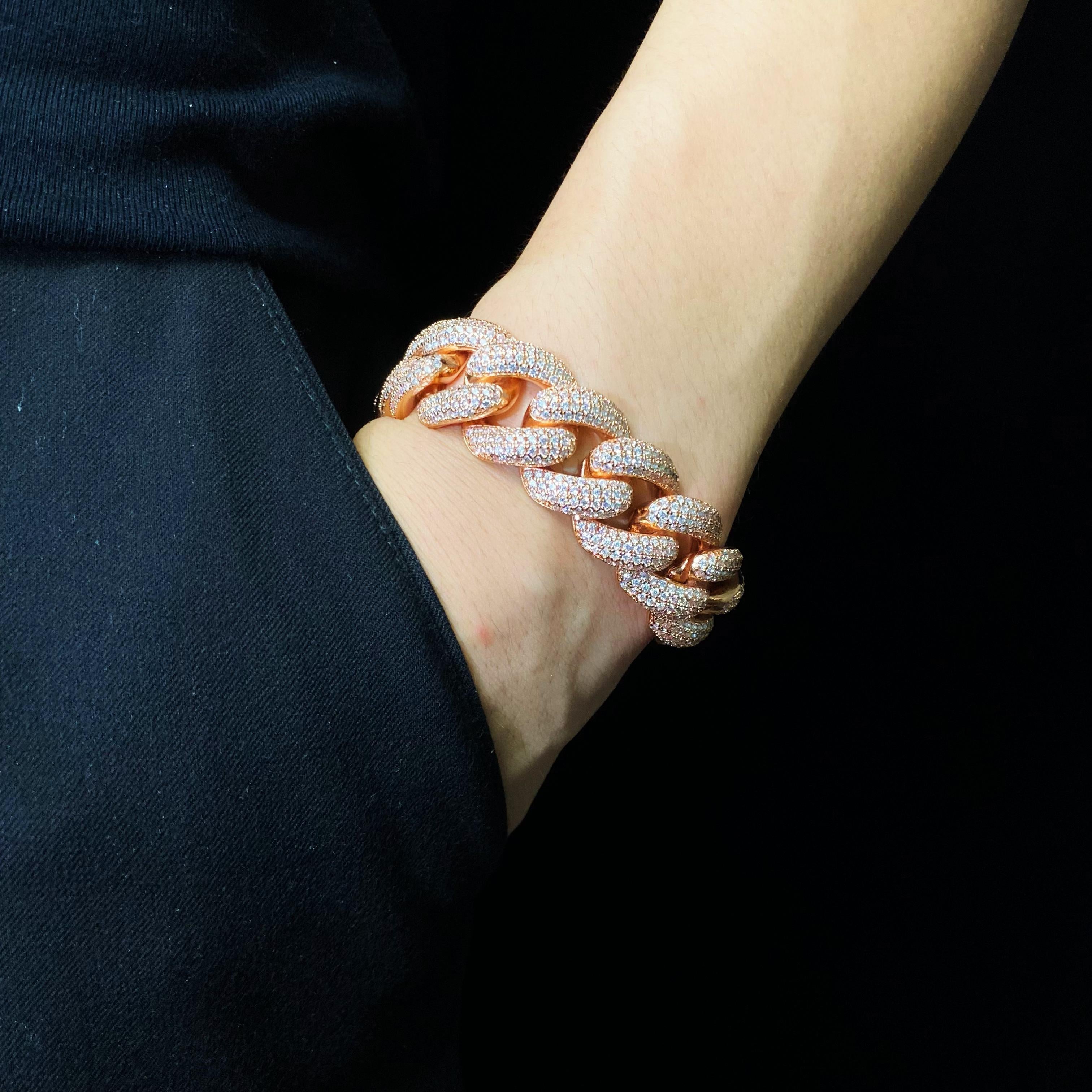 4 rows Cuban Bracelet