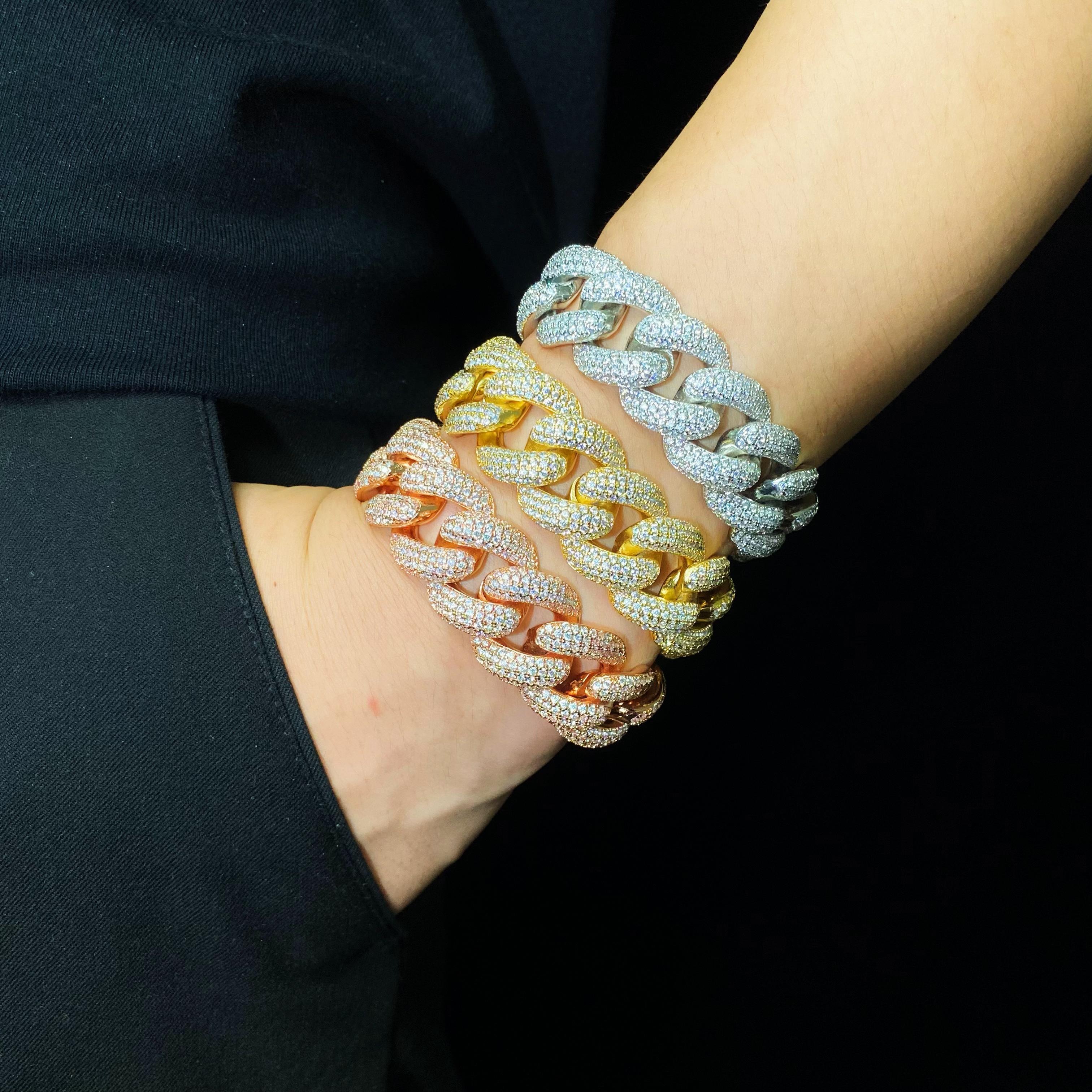 4 rows Cuban Bracelet