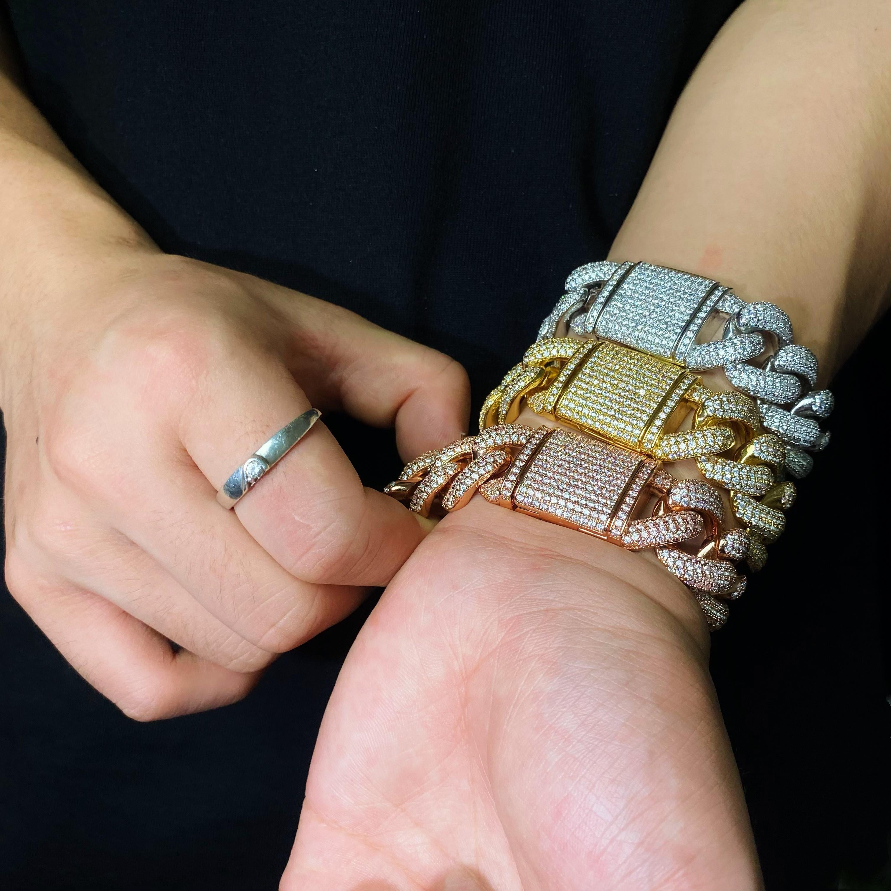 4 rows Cuban Bracelet