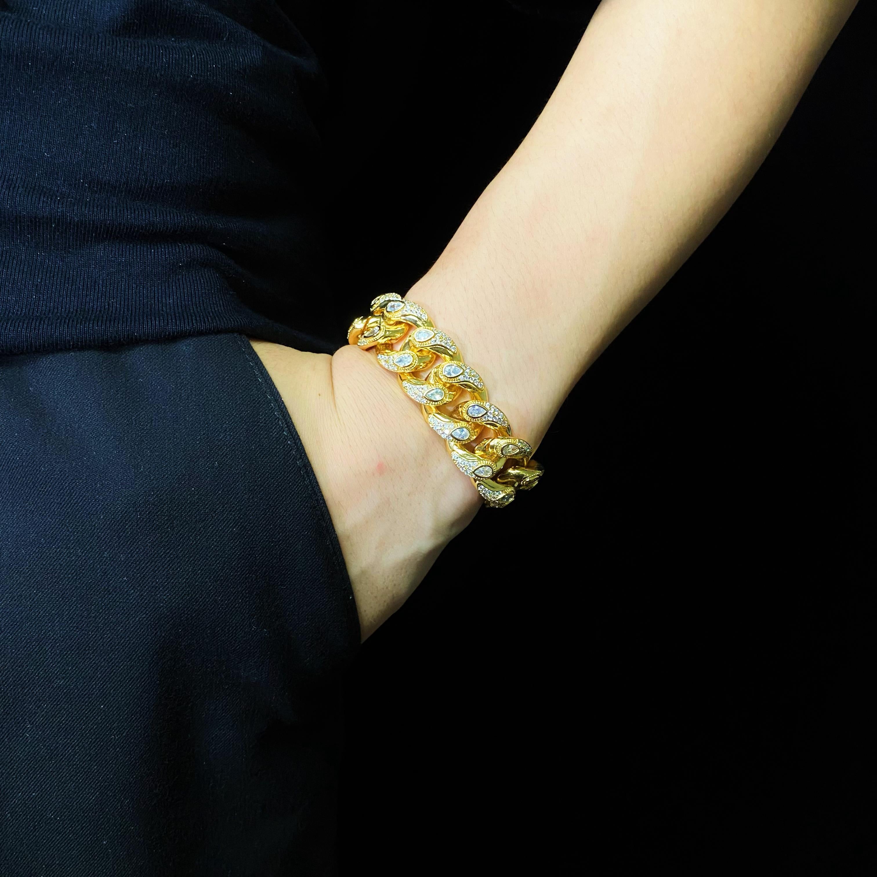 19mm Diamond Bandana Cuban Bracelet