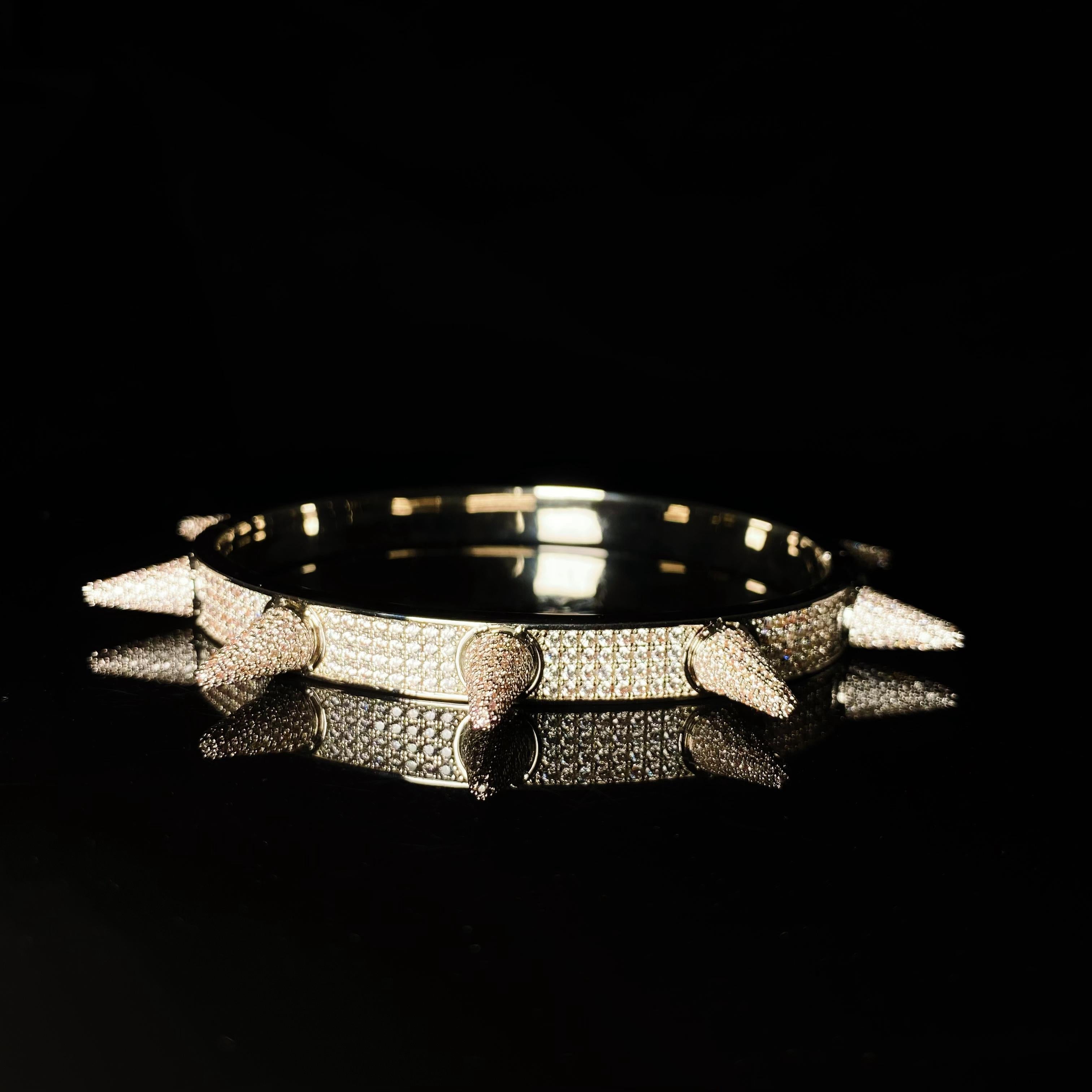 Iced Spiked Bracelet