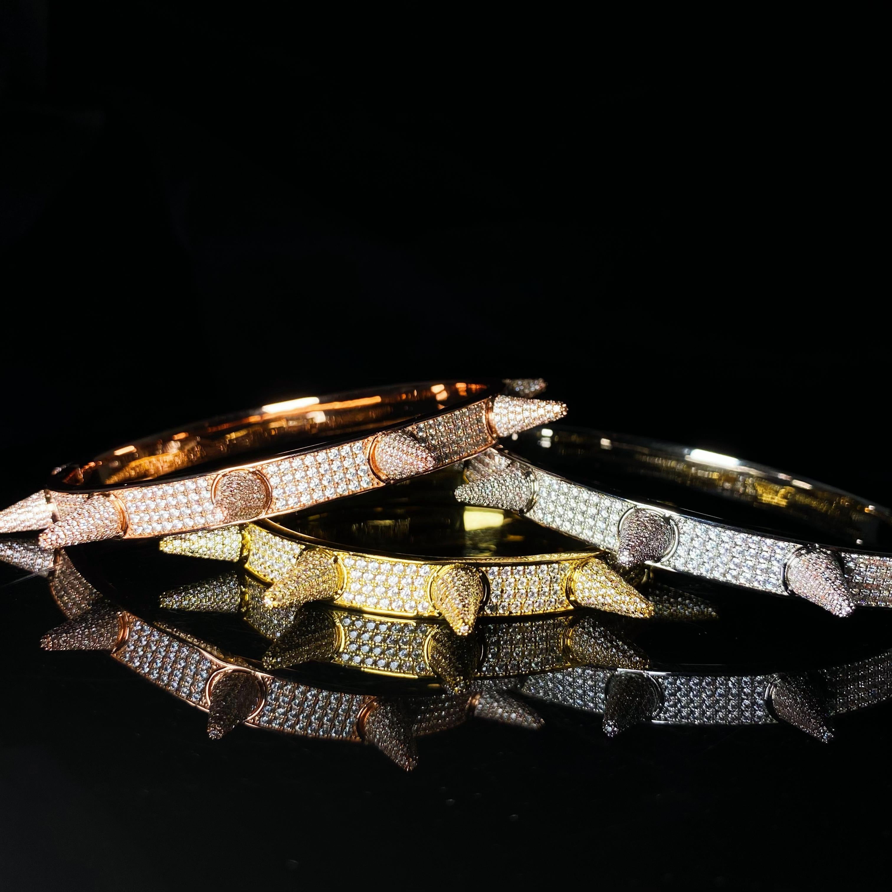 Iced Spiked Bracelet