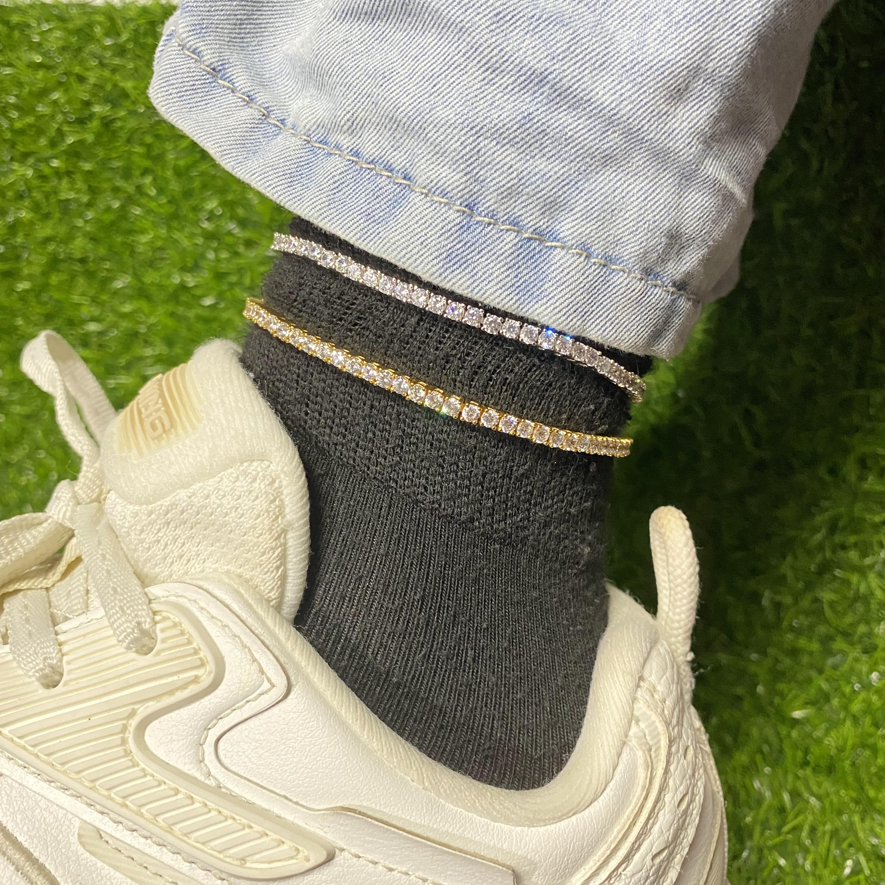 Tennis Anklet Bracelet – Dazzling Sparkle for Your Ankle