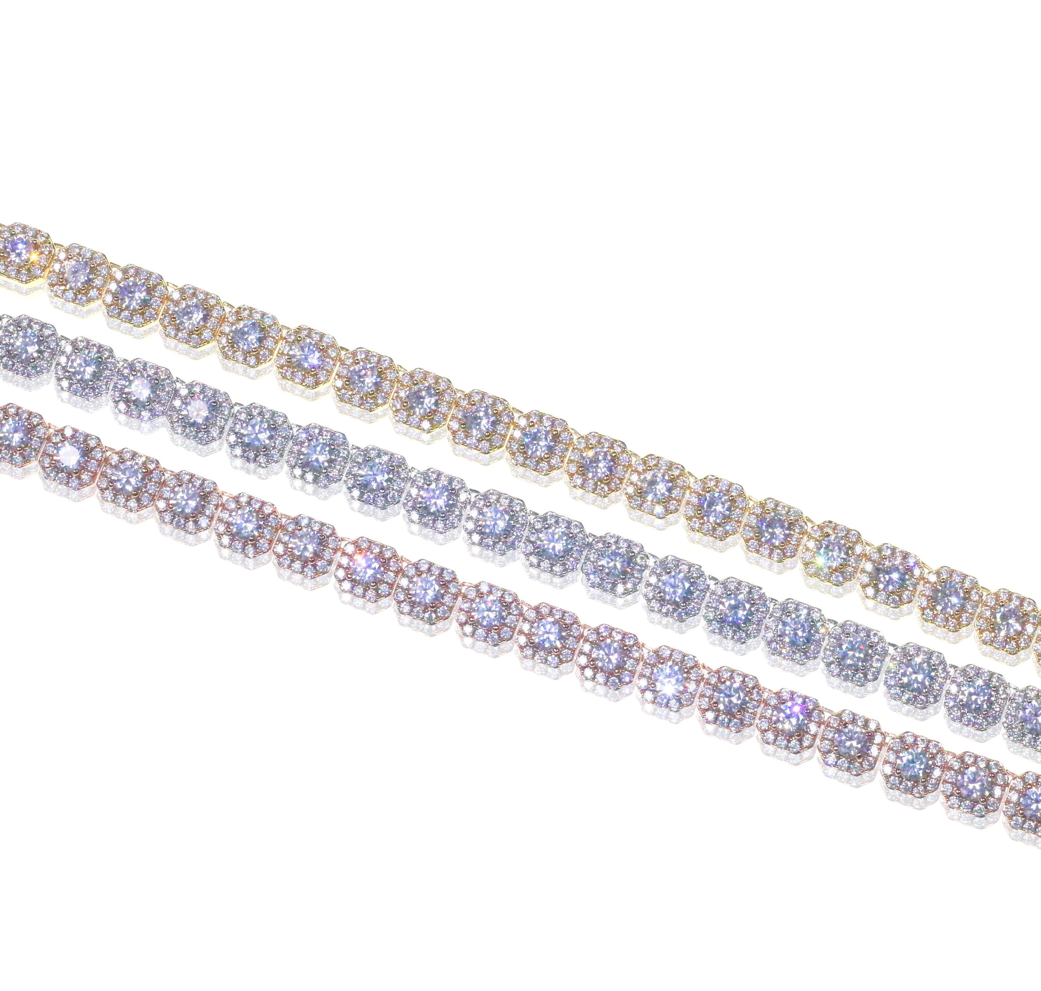 Clustered Tennis Bracelet