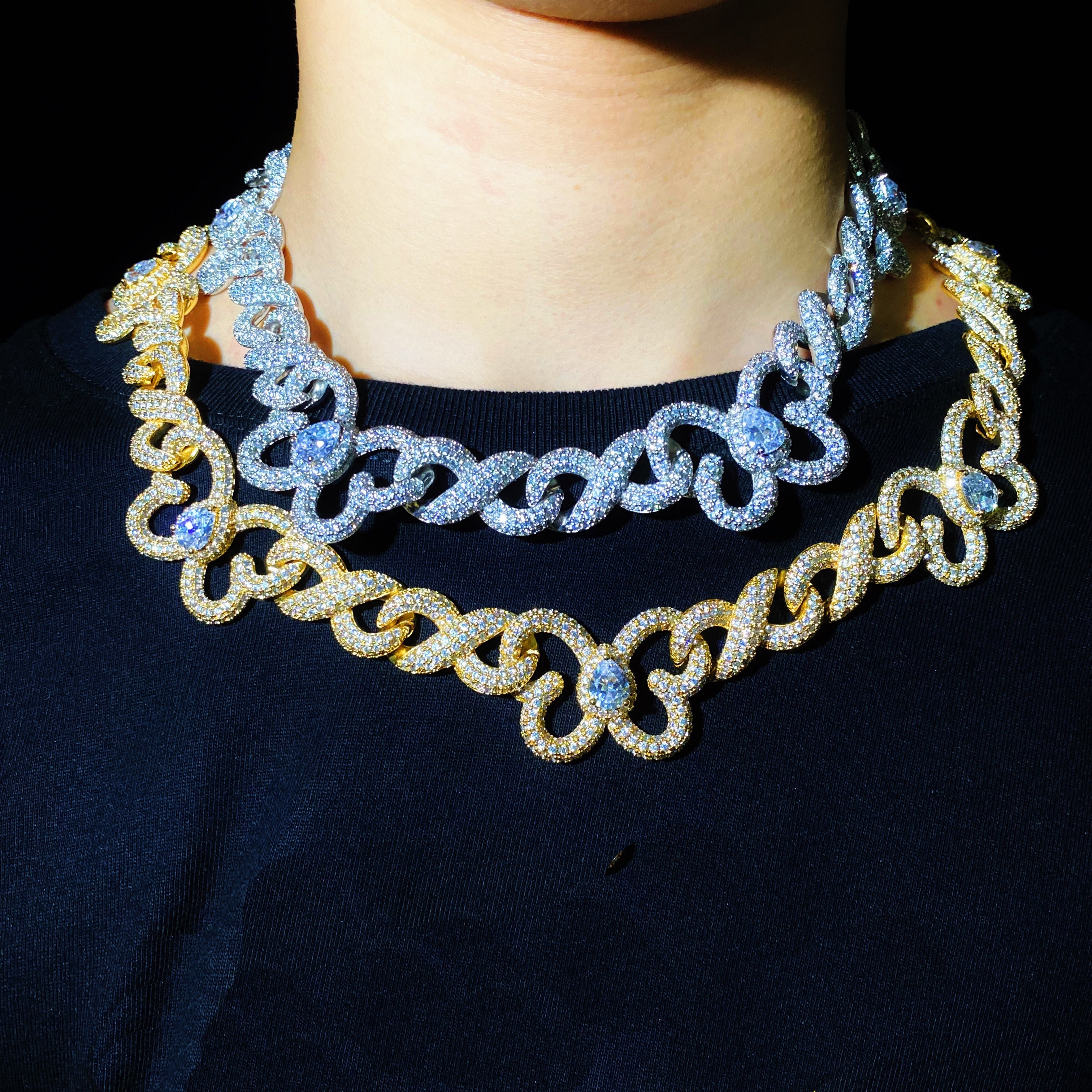 15mm Infinity butterfly Diamond Chain