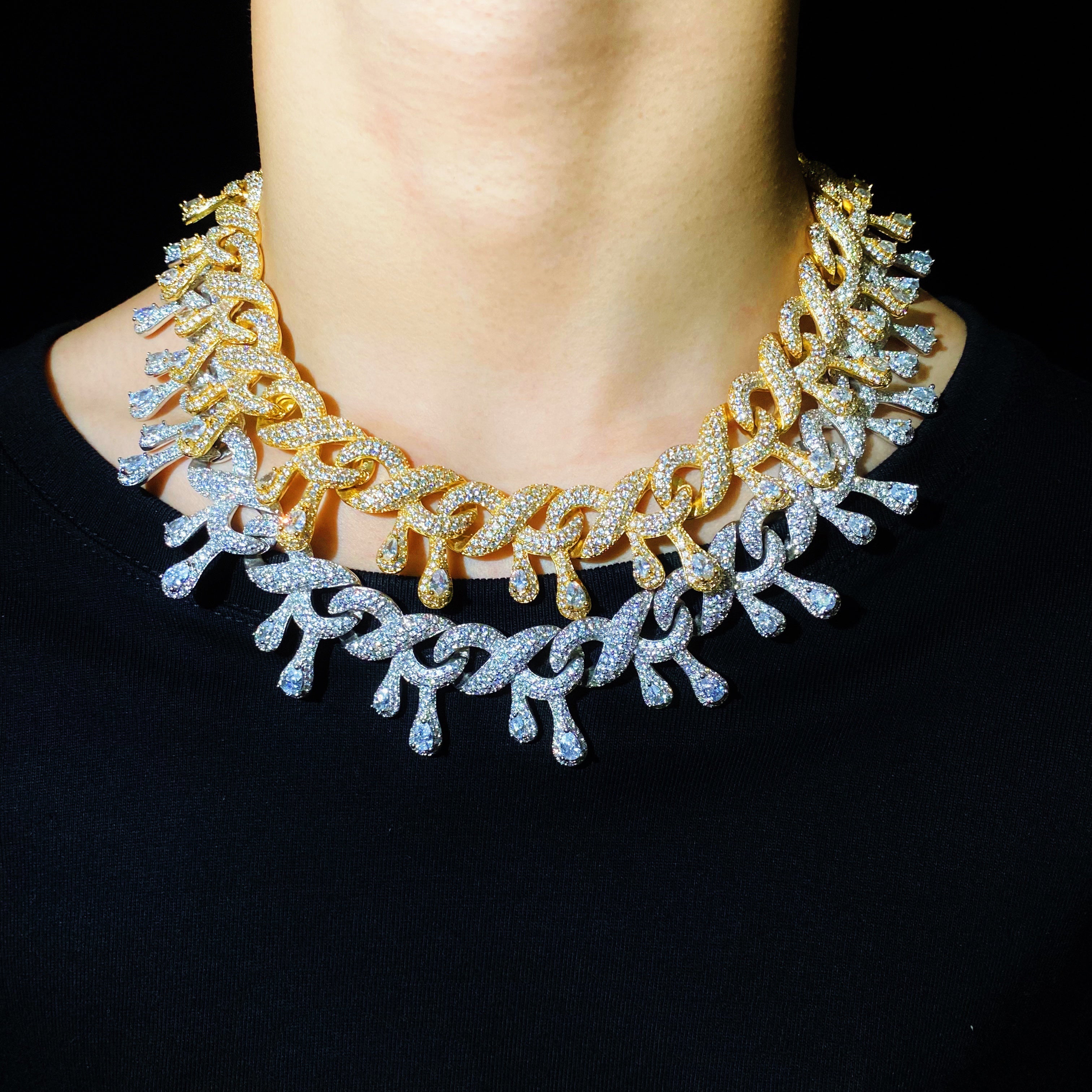 15mm drip Infinity Diamond Chain