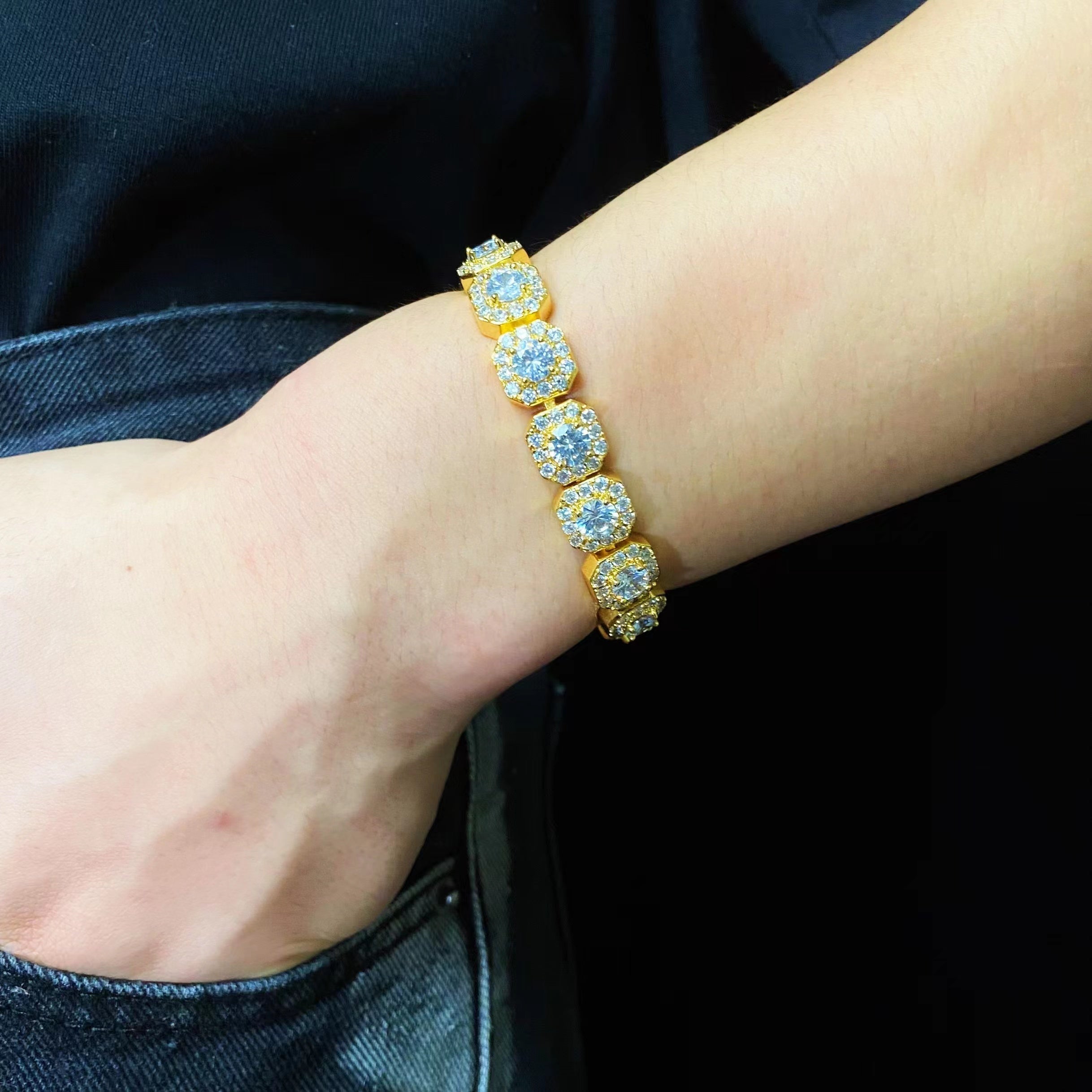 Clustered Tennis Bracelet